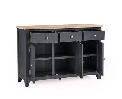 Julian Bowen Sideboard Bordeaux Sideboard Dark Grey Bed Kings
