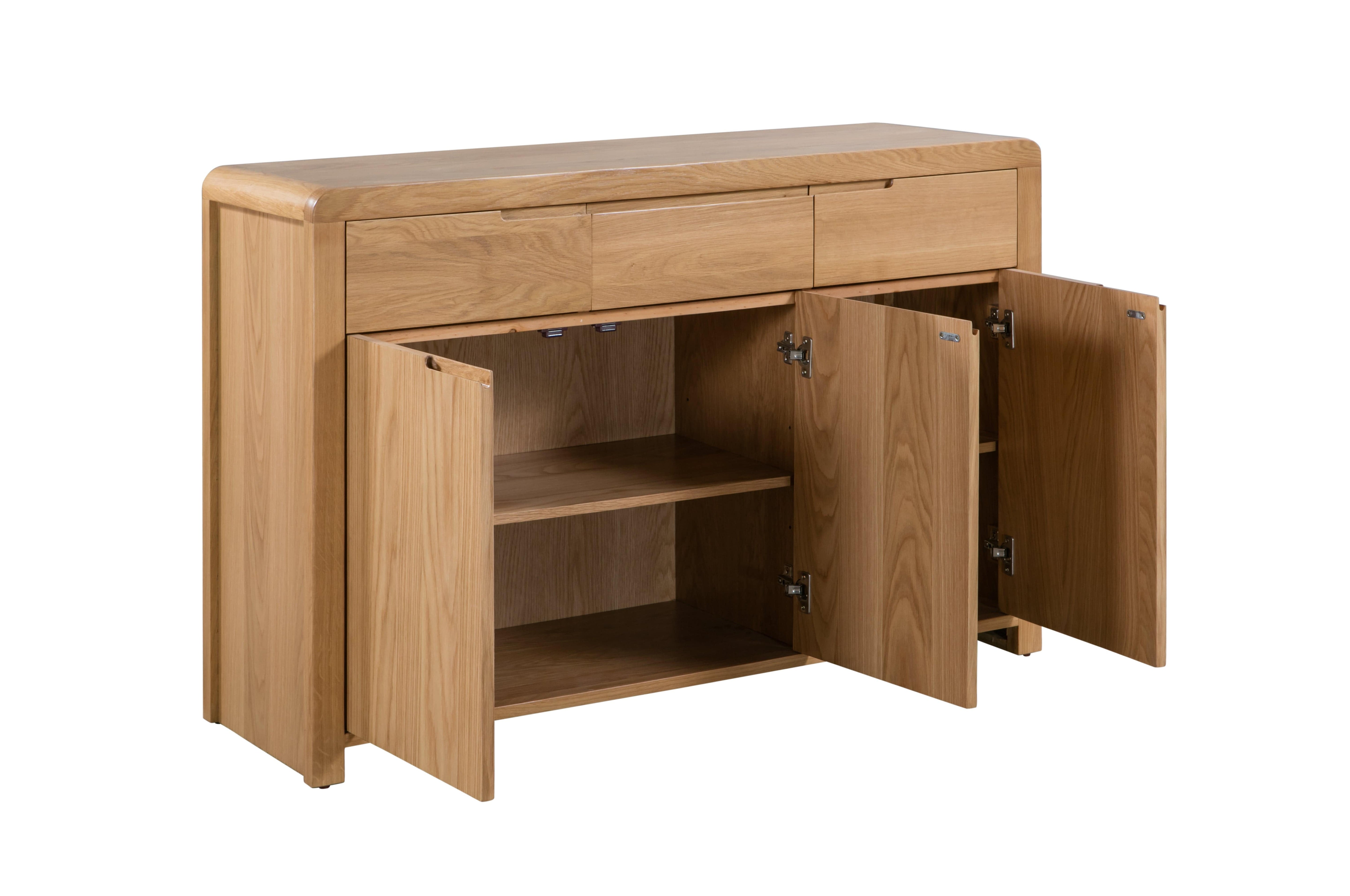 Julian Bowen Sideboard Curve Oak Sideboard Bed Kings