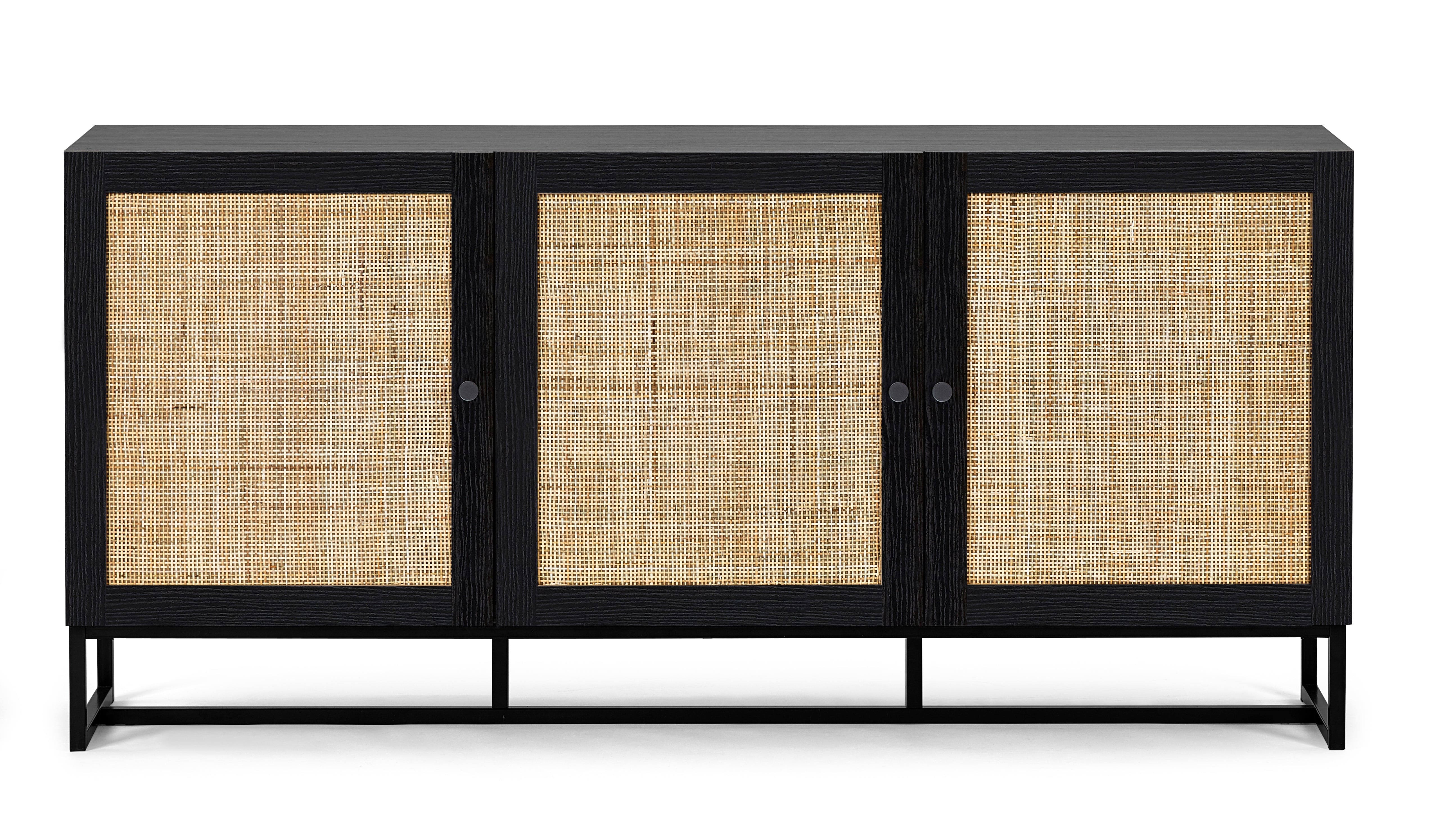 Julian Bowen Sideboard Padstow Sideboard - Black Bed Kings