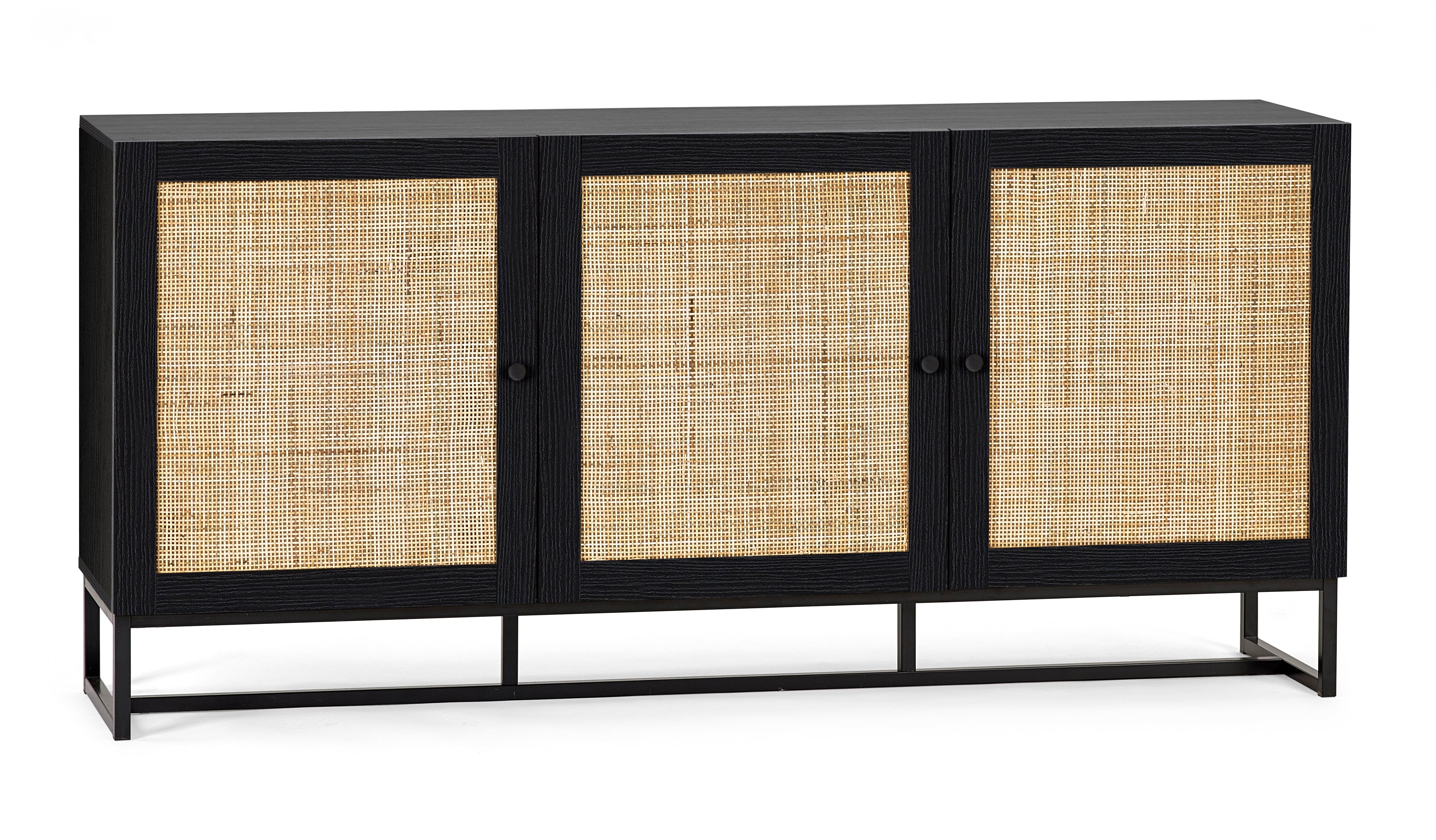 Julian Bowen Sideboard Padstow Sideboard - Black Bed Kings