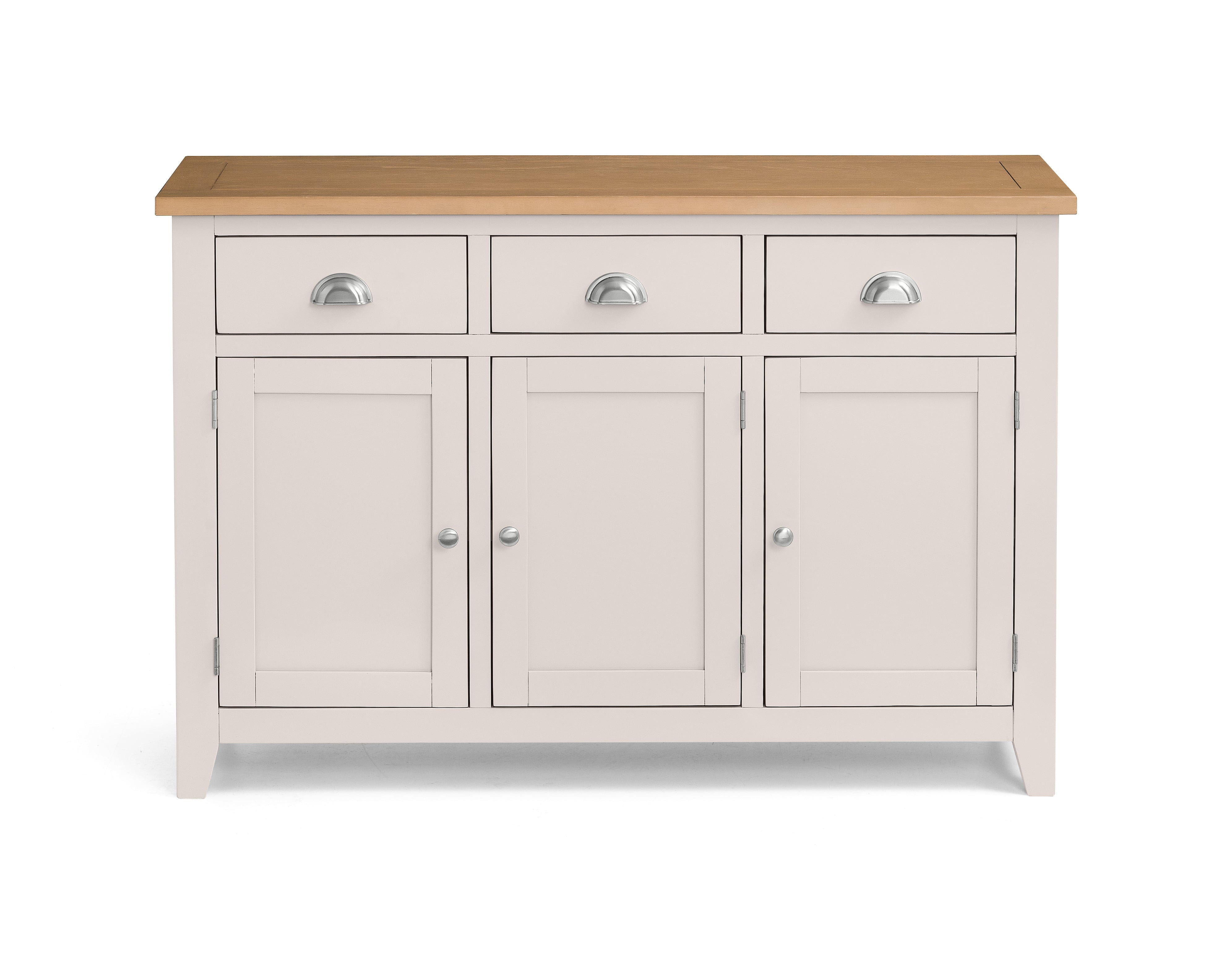 Julian Bowen Sideboard Richmond Sideboard - Elephant Grey/Pale Oak Bed Kings