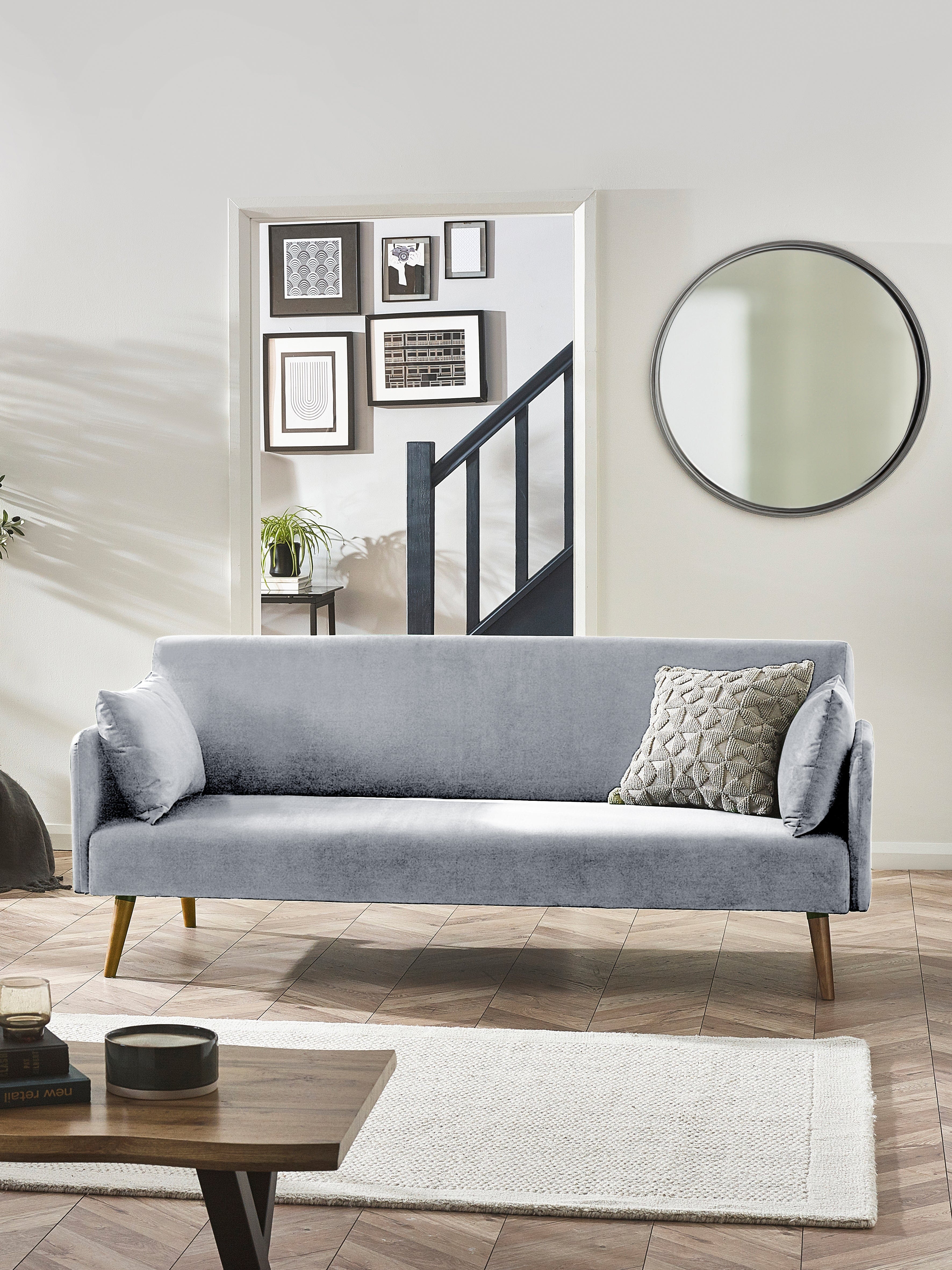 Julian Bowen Sofa Bed Andi Sofa Bed - Grey Bed Kings