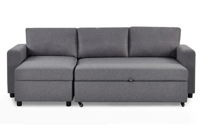 Julian Bowen Sofa Bed Angel Sofabed With Storage - Light Grey Bed Kings