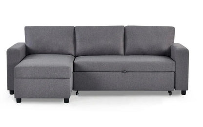 Julian Bowen Sofa Bed Angel Sofabed With Storage - Light Grey Bed Kings