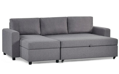 Julian Bowen Sofa Bed Angel Sofabed With Storage - Light Grey Bed Kings