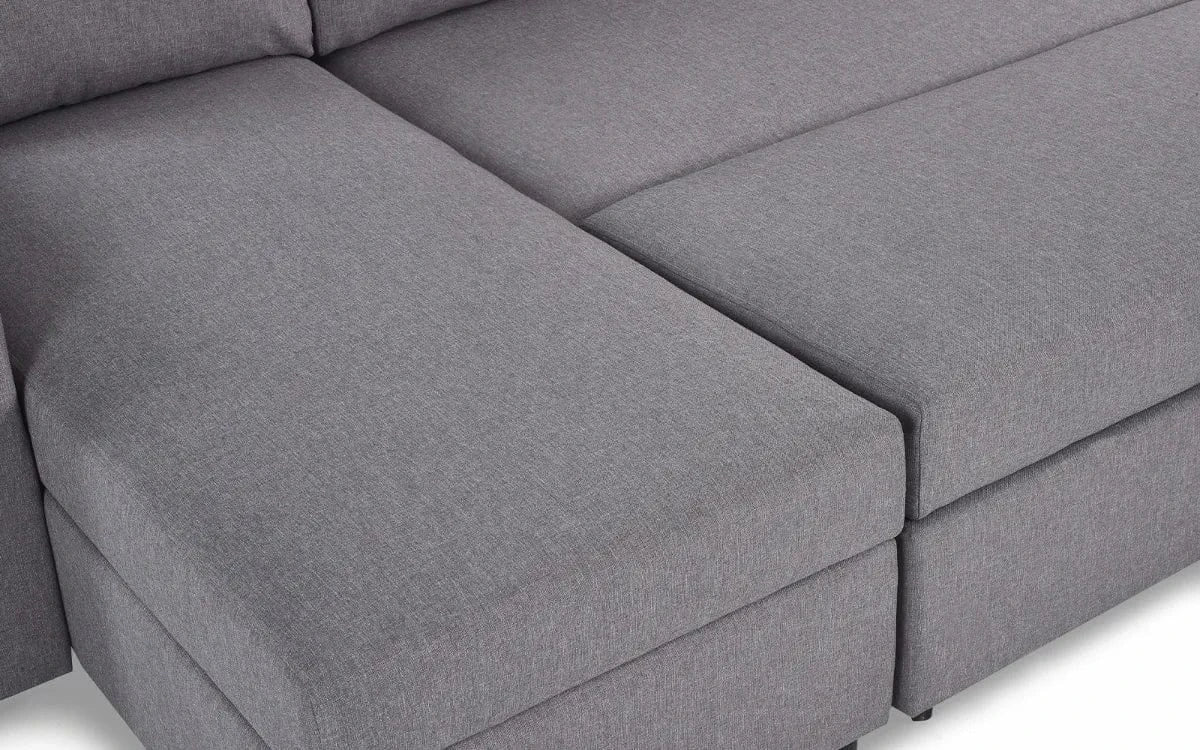 Julian Bowen Sofa Bed Angel Sofabed With Storage - Light Grey Bed Kings