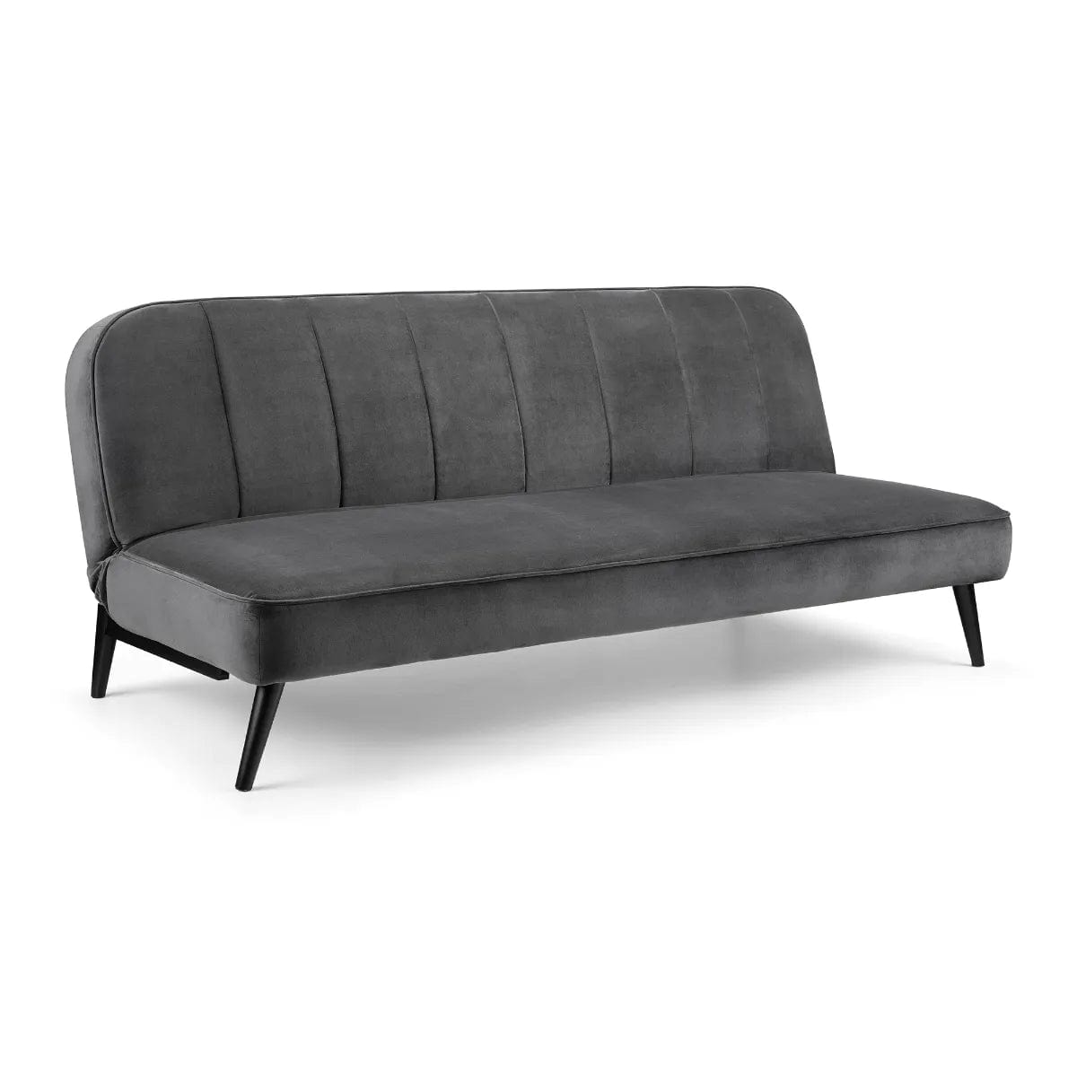 Julian Bowen Sofa Bed Miro Fabric Sofa Bed - Grey Bed Kings