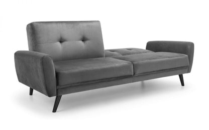 Julian Bowen Sofa Bed Monza Sofabed In Dark Grey Velvet Bed Kings