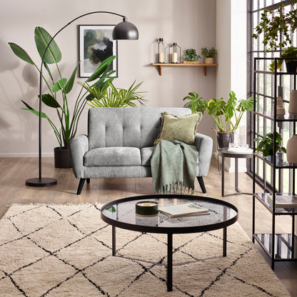 Julian Bowen Sofa Monza 2 Seater Sofa - Dove Bed Kings