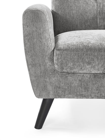 Julian Bowen Sofa Monza 3 Seater Sofa - Dove Bed Kings