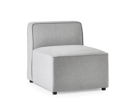 Julian Bowen Sofa Single Seat Lago Combination Sofa  - Grey Bed Kings