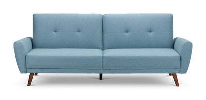 Julian Bowen Sofabeds Monza Fabric Sofa Bed - Blue Bed Kings