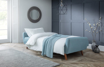 Julian Bowen Sofabeds Monza Fabric Sofa Bed - Blue Bed Kings