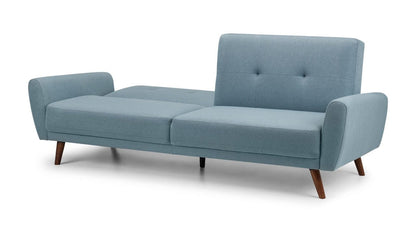 Julian Bowen Sofabeds Monza Fabric Sofa Bed - Blue Bed Kings