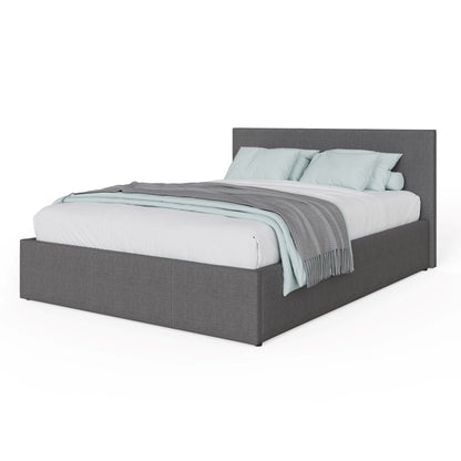 End Lift Ottoman Bed Grey