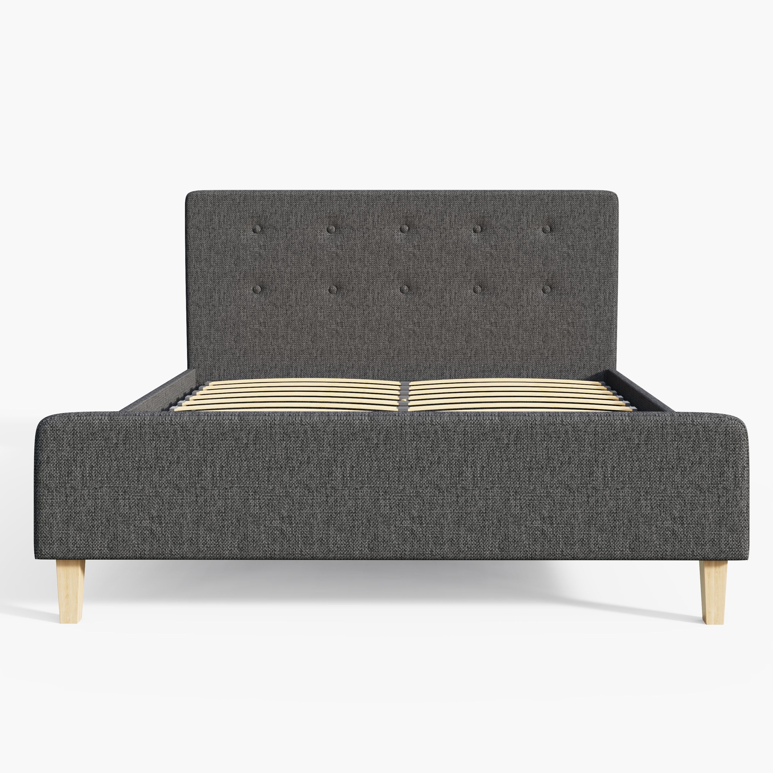 Ashbourne Fabric Upholstered Bed Grey