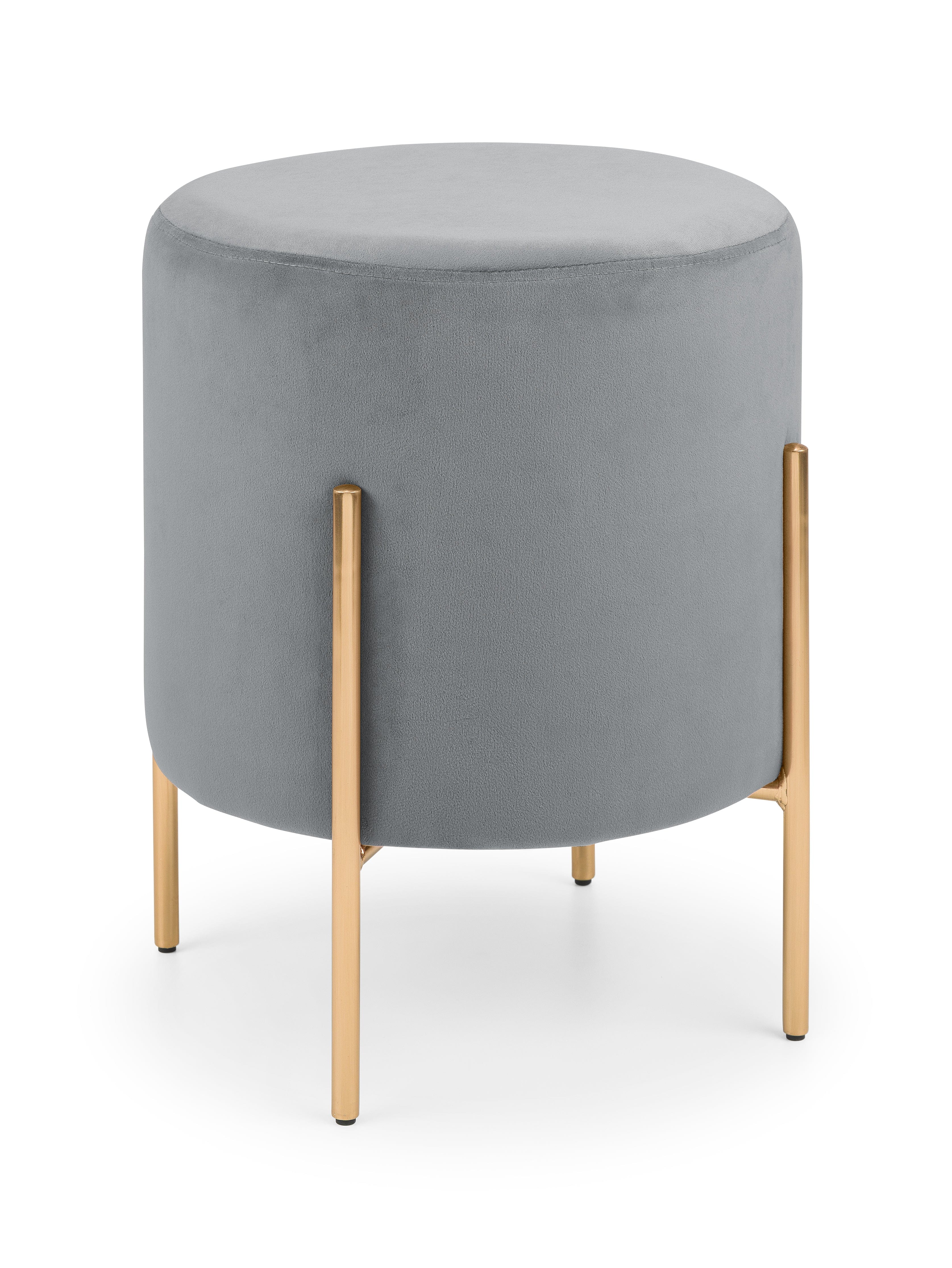 Julian Bowen Stool Harrogate Stool - Grey Bed Kings