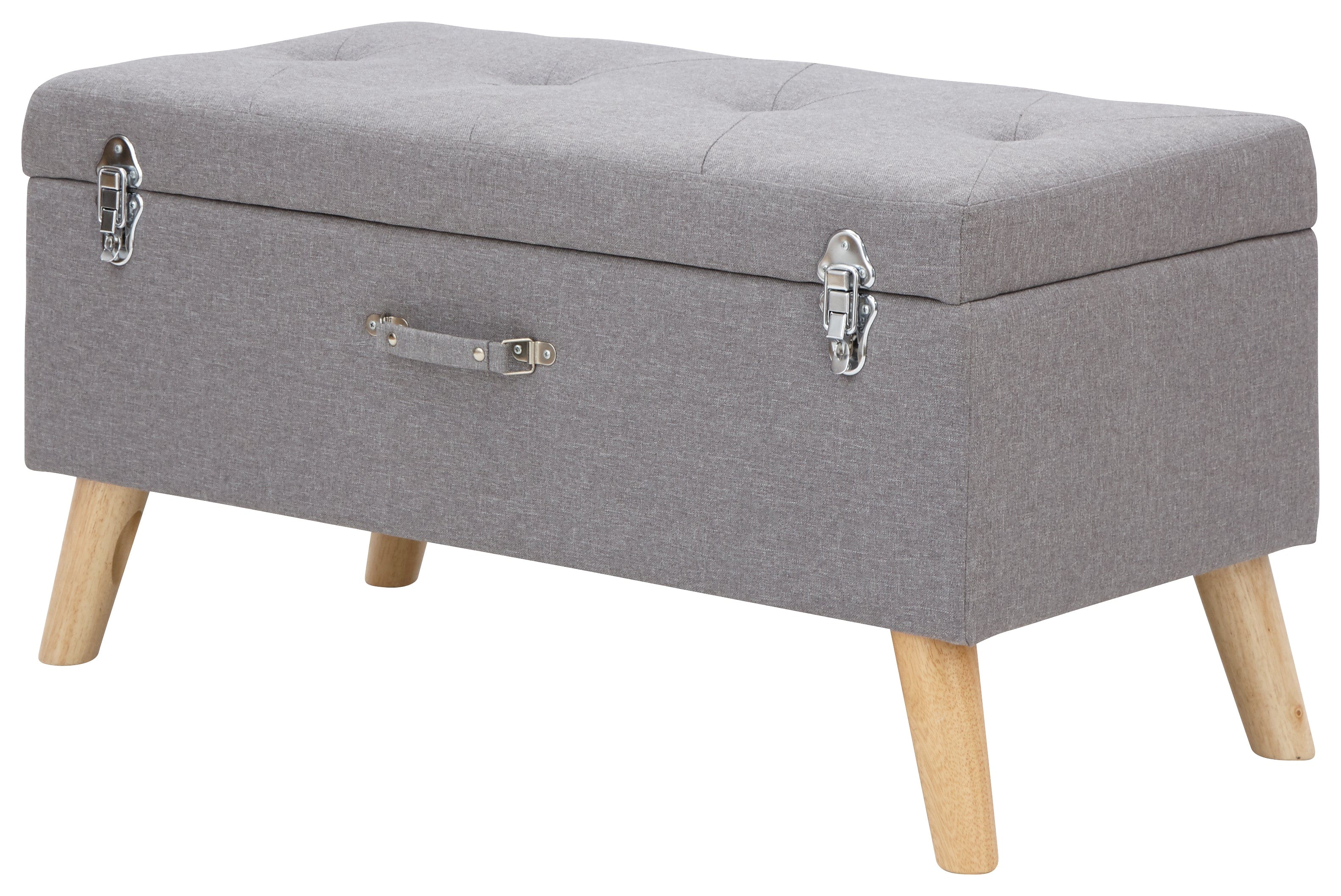 GFW Storage Ottoman Minstrel Storage Ottoman Large Grey Bed Kings