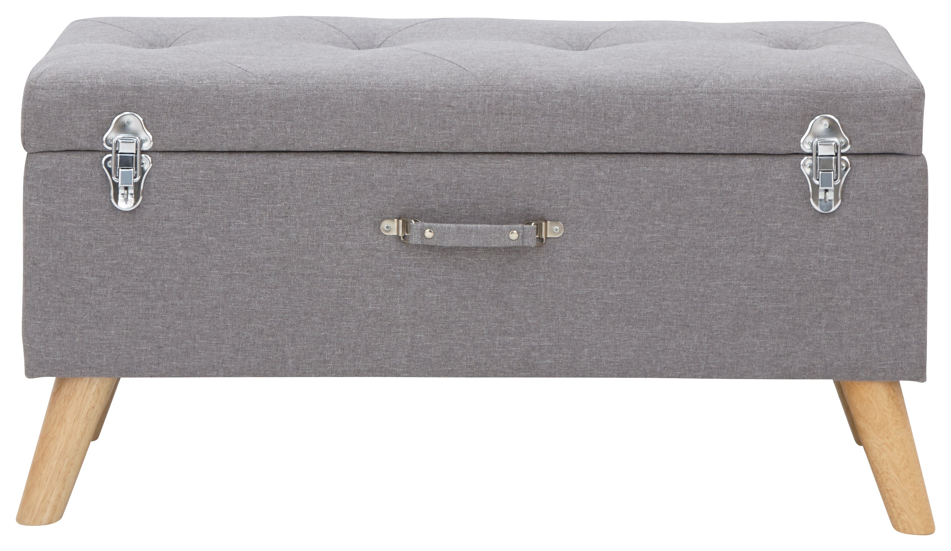 GFW Storage Ottoman Minstrel Storage Ottoman Large Grey Bed Kings