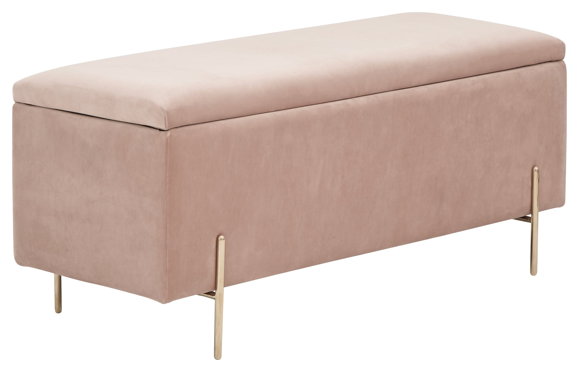 GFW Storage Ottoman Mystica Ottoman Storage Bench Blush Pink Bed Kings