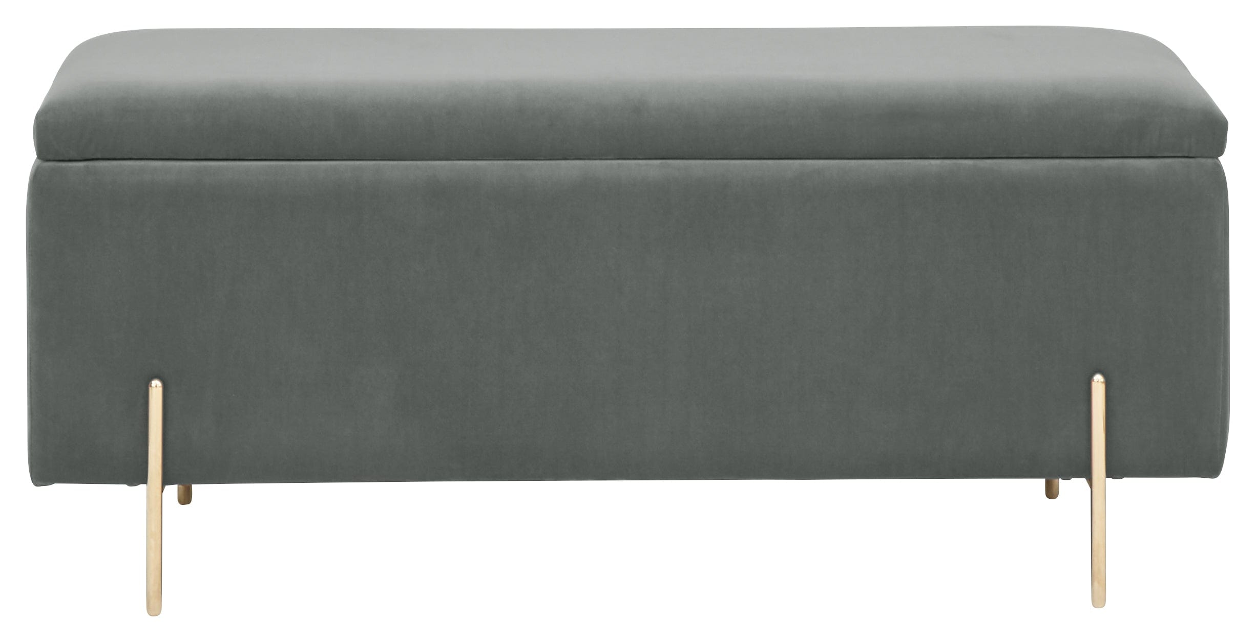 GFW Storage Ottoman Mystica Ottoman Storage Bench Grey Bed Kings