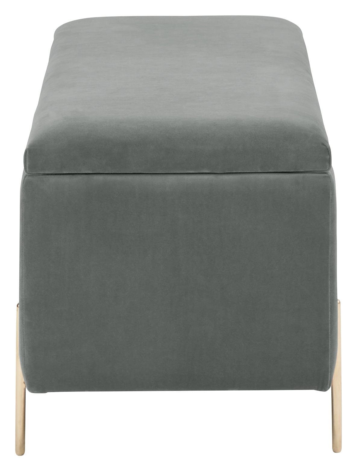 GFW Storage Ottoman Mystica Ottoman Storage Bench Grey Bed Kings