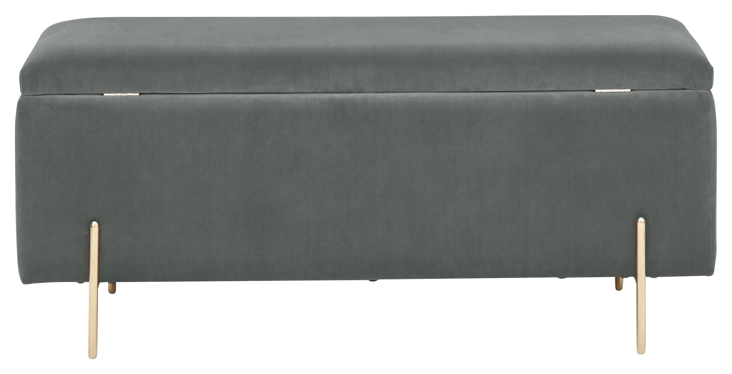 GFW Storage Ottoman Mystica Ottoman Storage Bench Grey Bed Kings