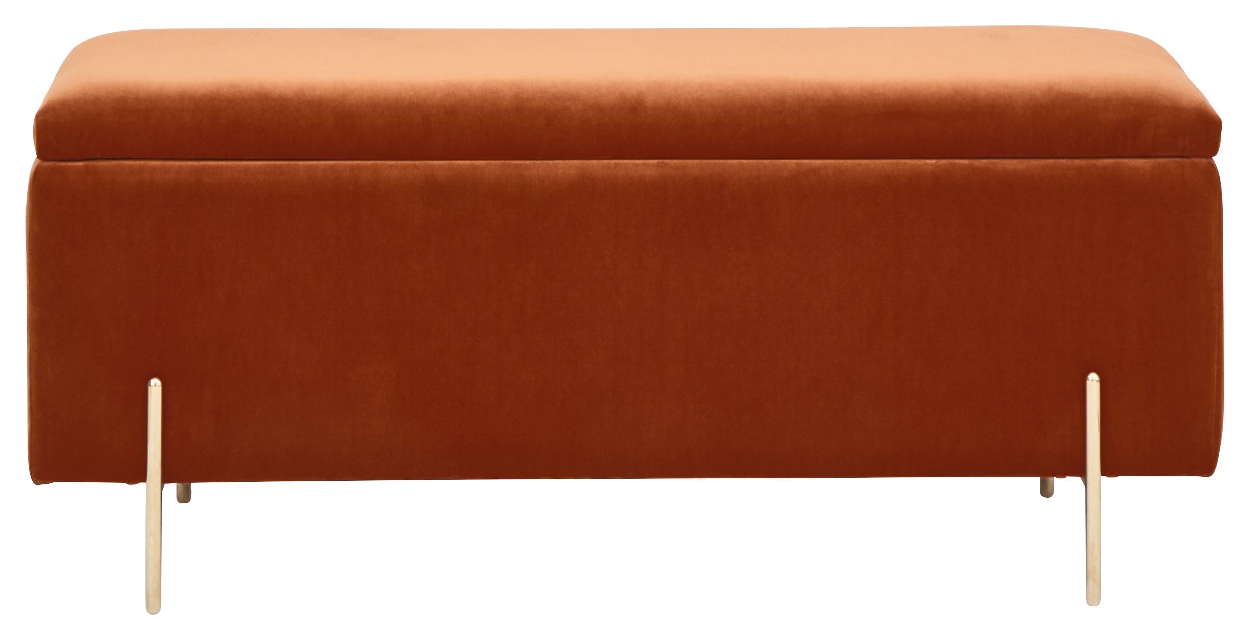 GFW Storage Ottoman Mystica Ottoman Storage Bench Russet Bed Kings