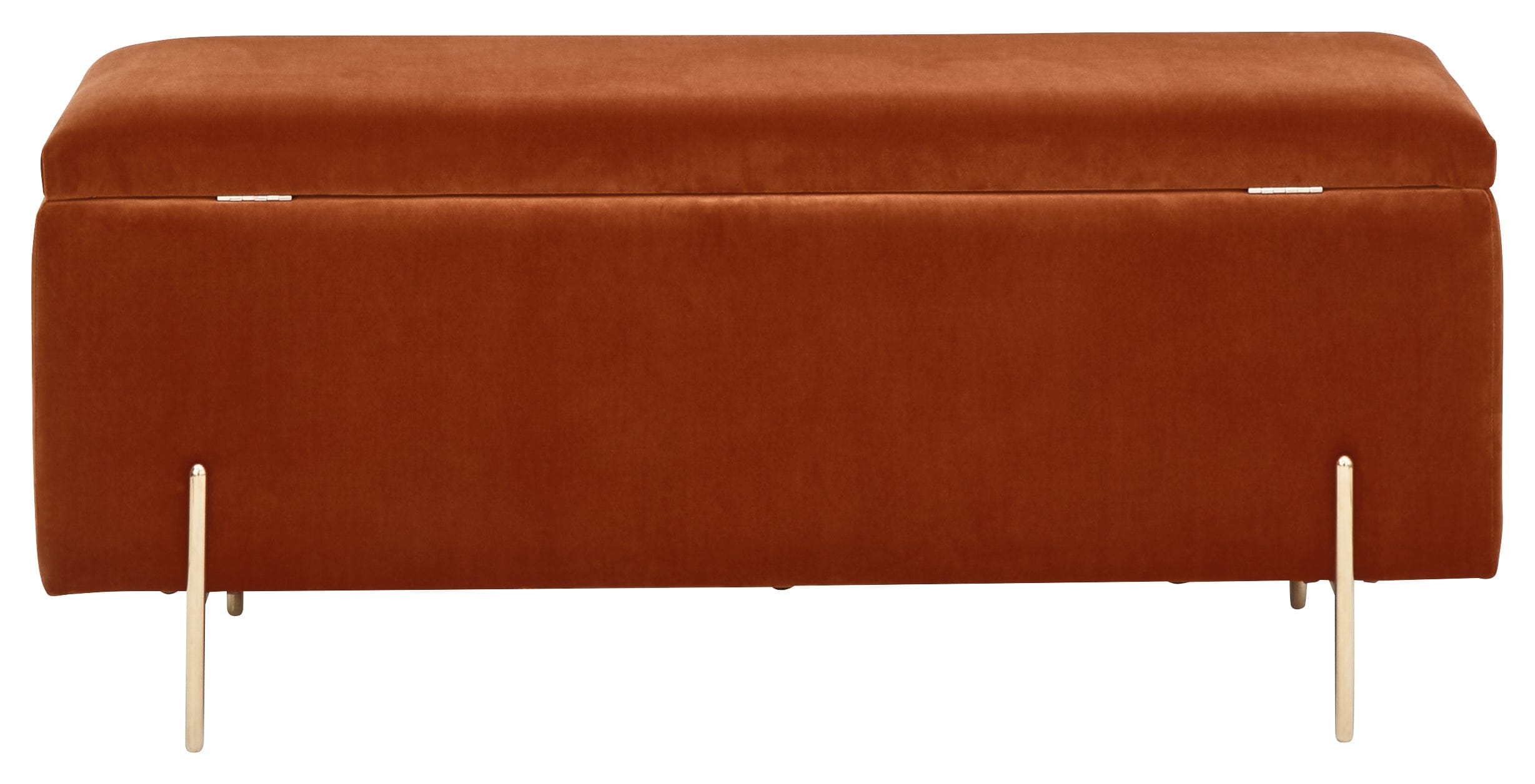 GFW Storage Ottoman Mystica Ottoman Storage Bench Russet Bed Kings