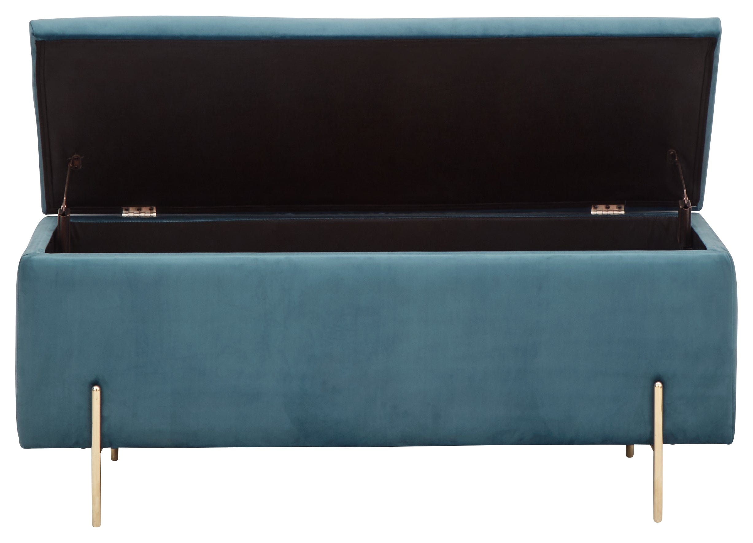 GFW Storage Ottoman Mystica Ottoman Storage Bench Teal Bed Kings