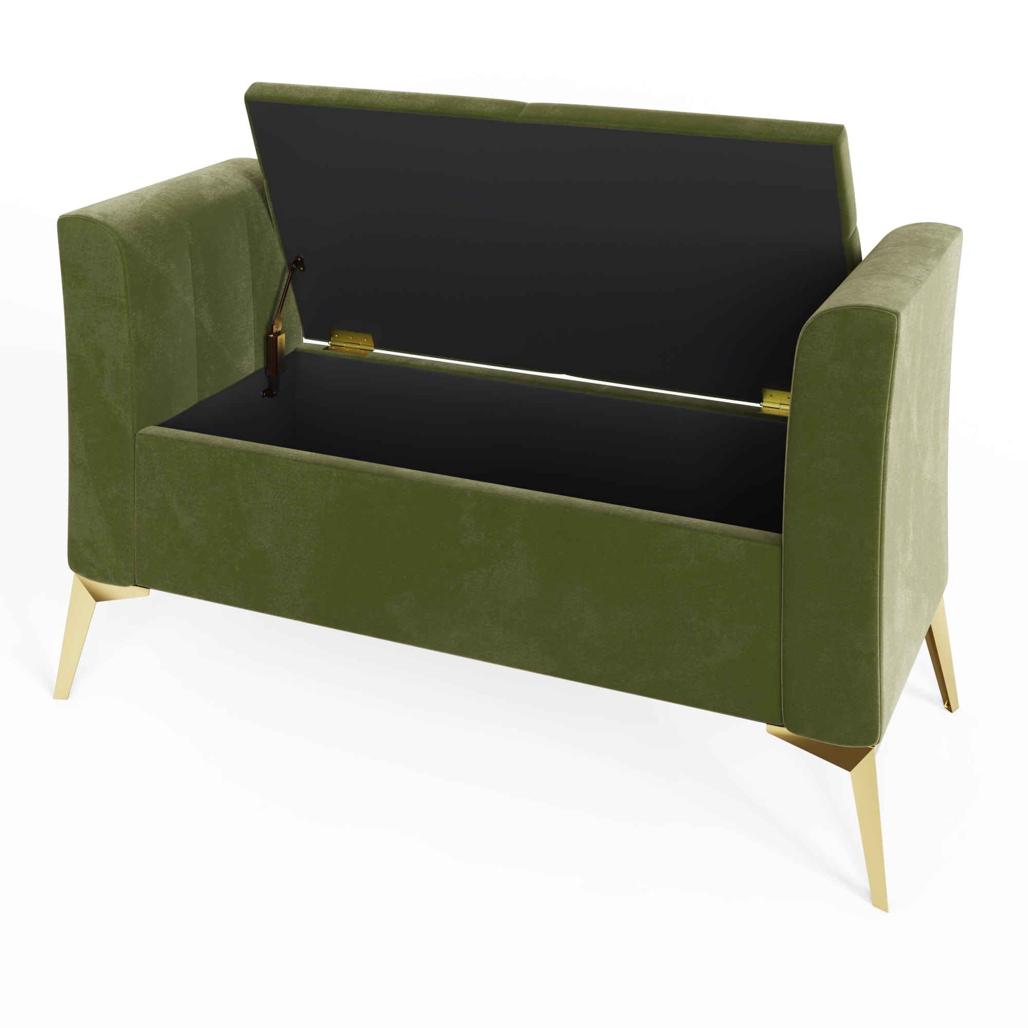 GFW Storage Ottoman Pettine Ottoman Storage Bench Green Bed Kings