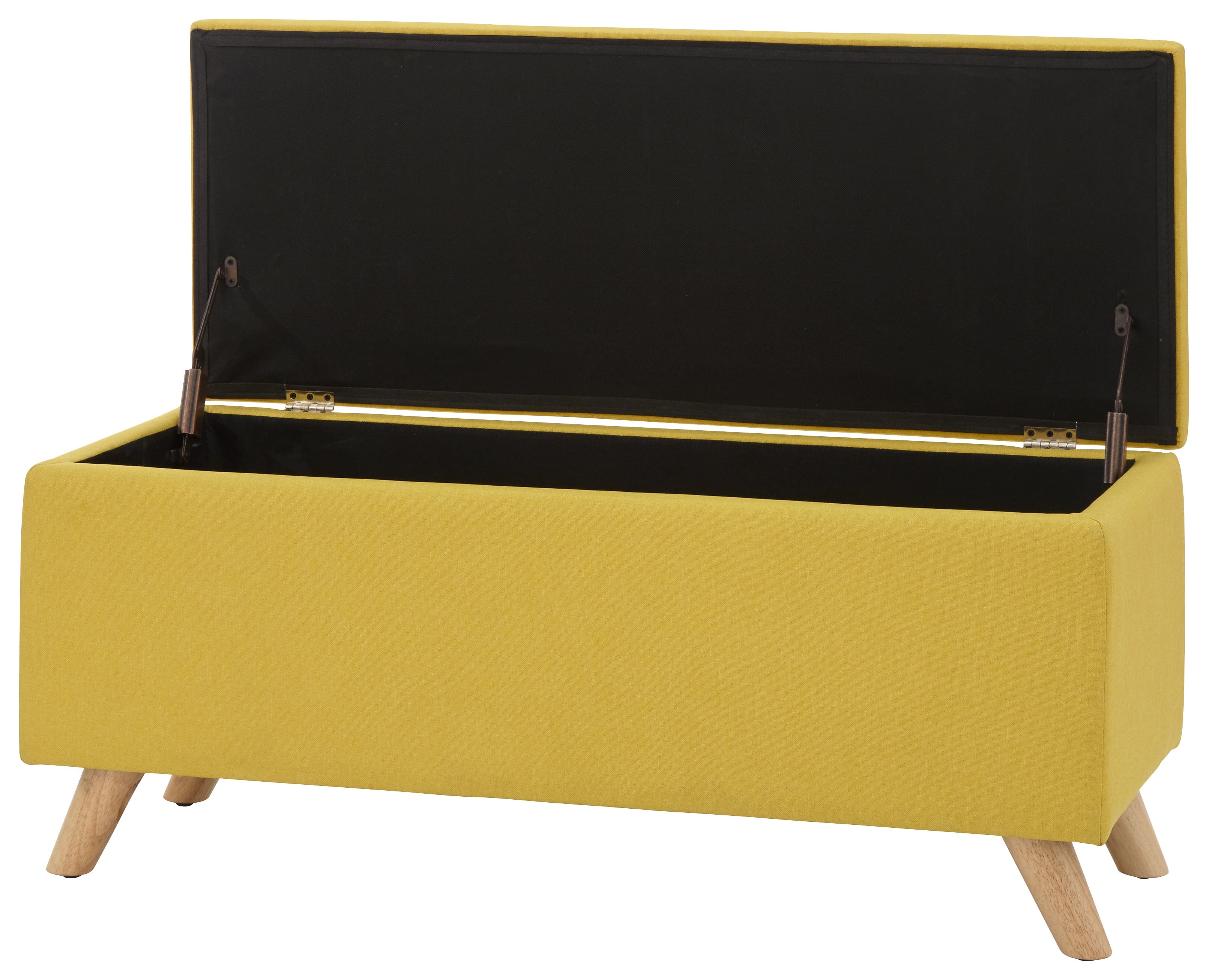 GFW Storage Ottoman Secreto Ottoman Mustard Bed Kings