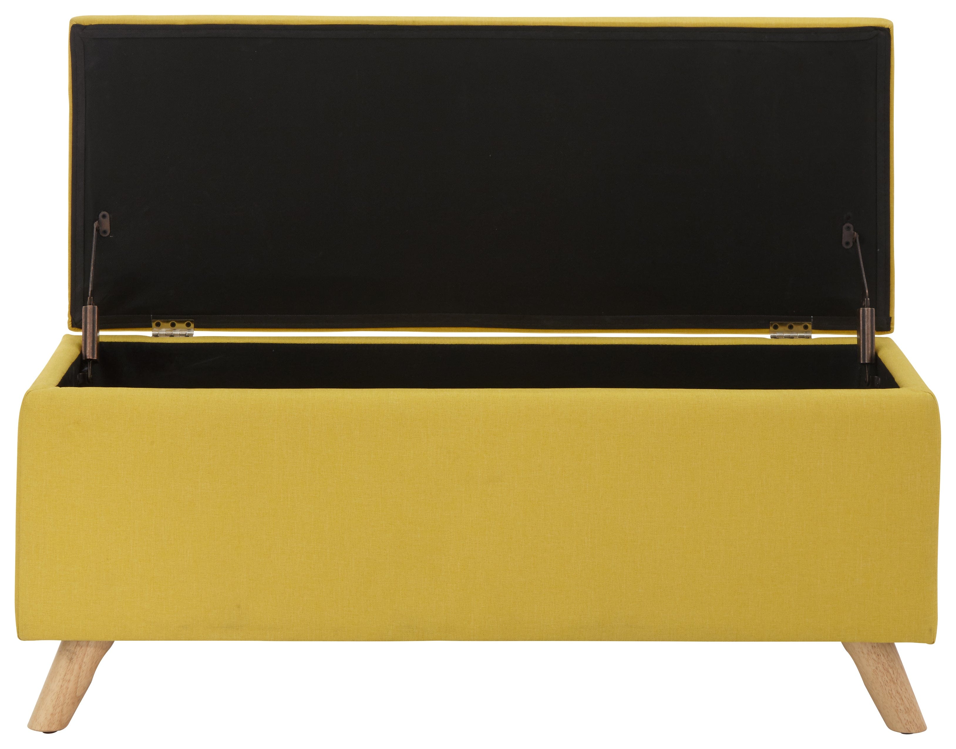 GFW Storage Ottoman Secreto Ottoman Mustard Bed Kings