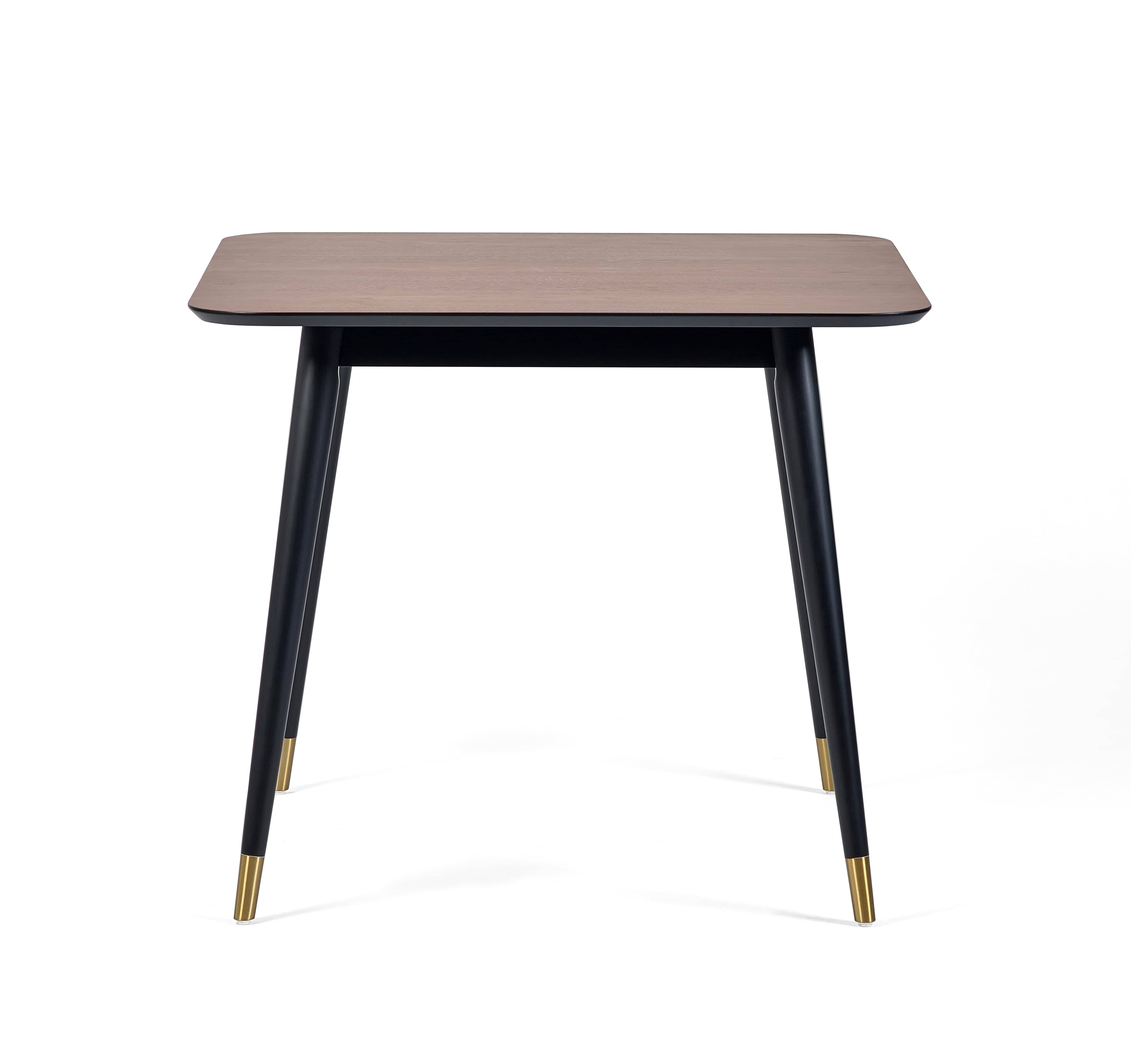 Findlay Square Dining Table - Walnut & Black