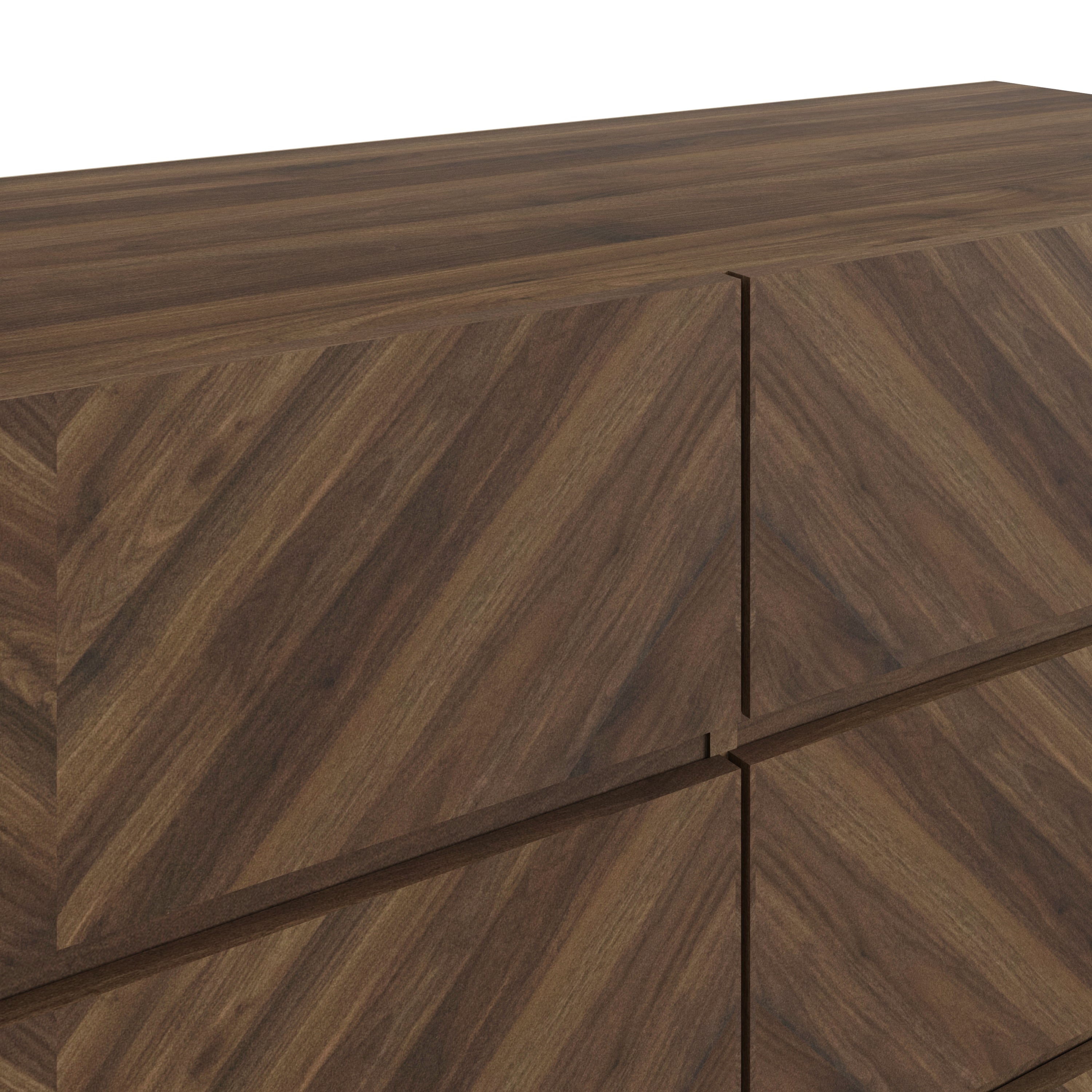 Catania 3+3 Drawer Chest Royal Walnut