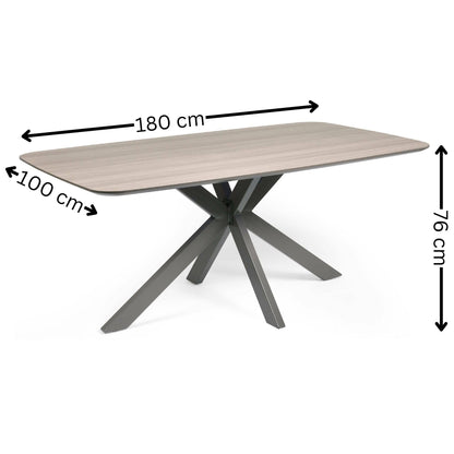 Noah Taupe Rectangular Dining Table