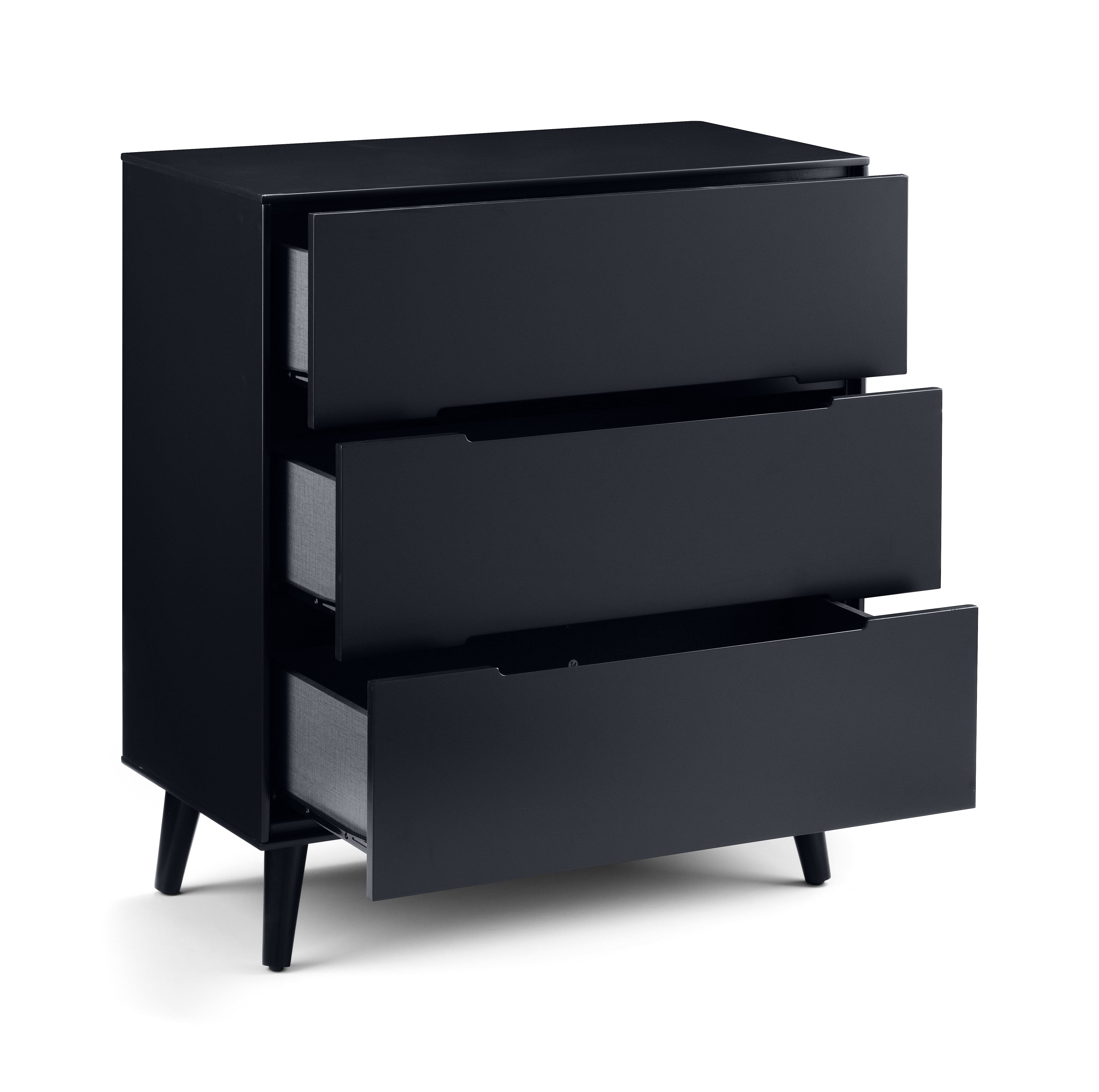 Alicia 3 Drawer Chest - Anthracite