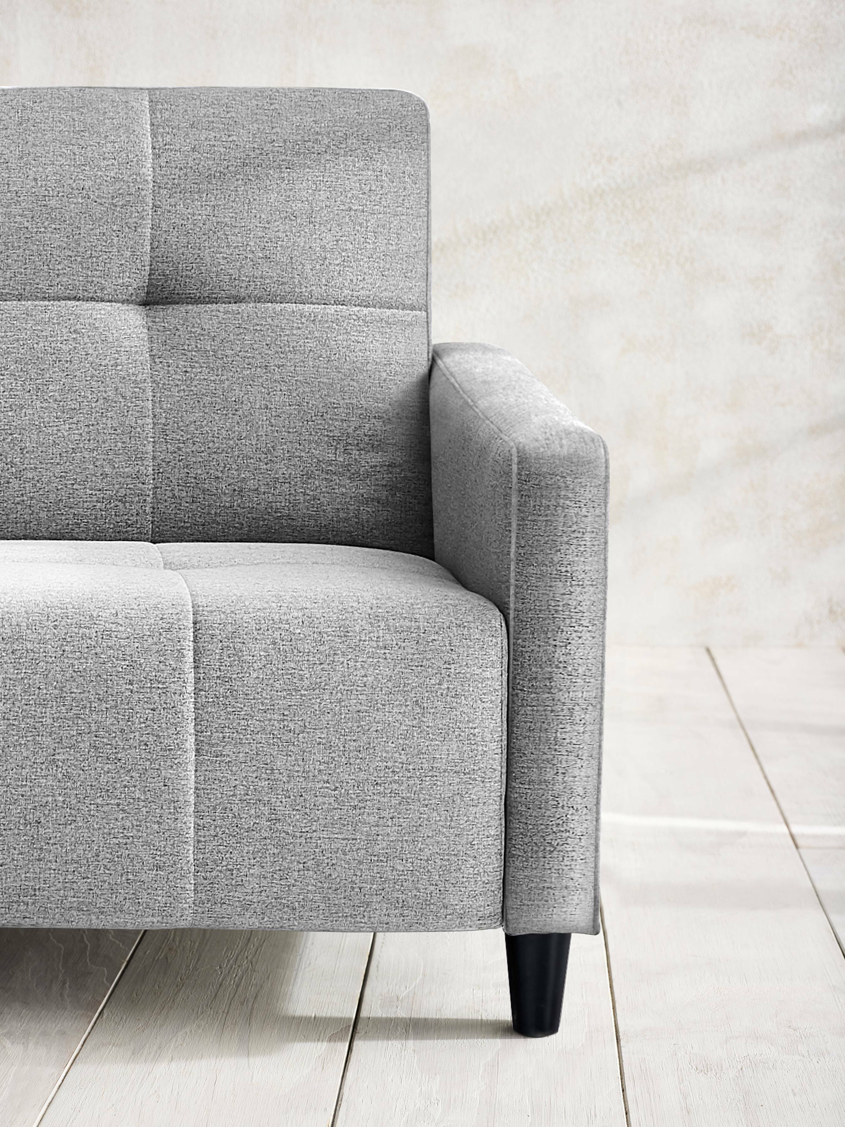 Alfie 3 Seater Grey Linen Storage Sofabed