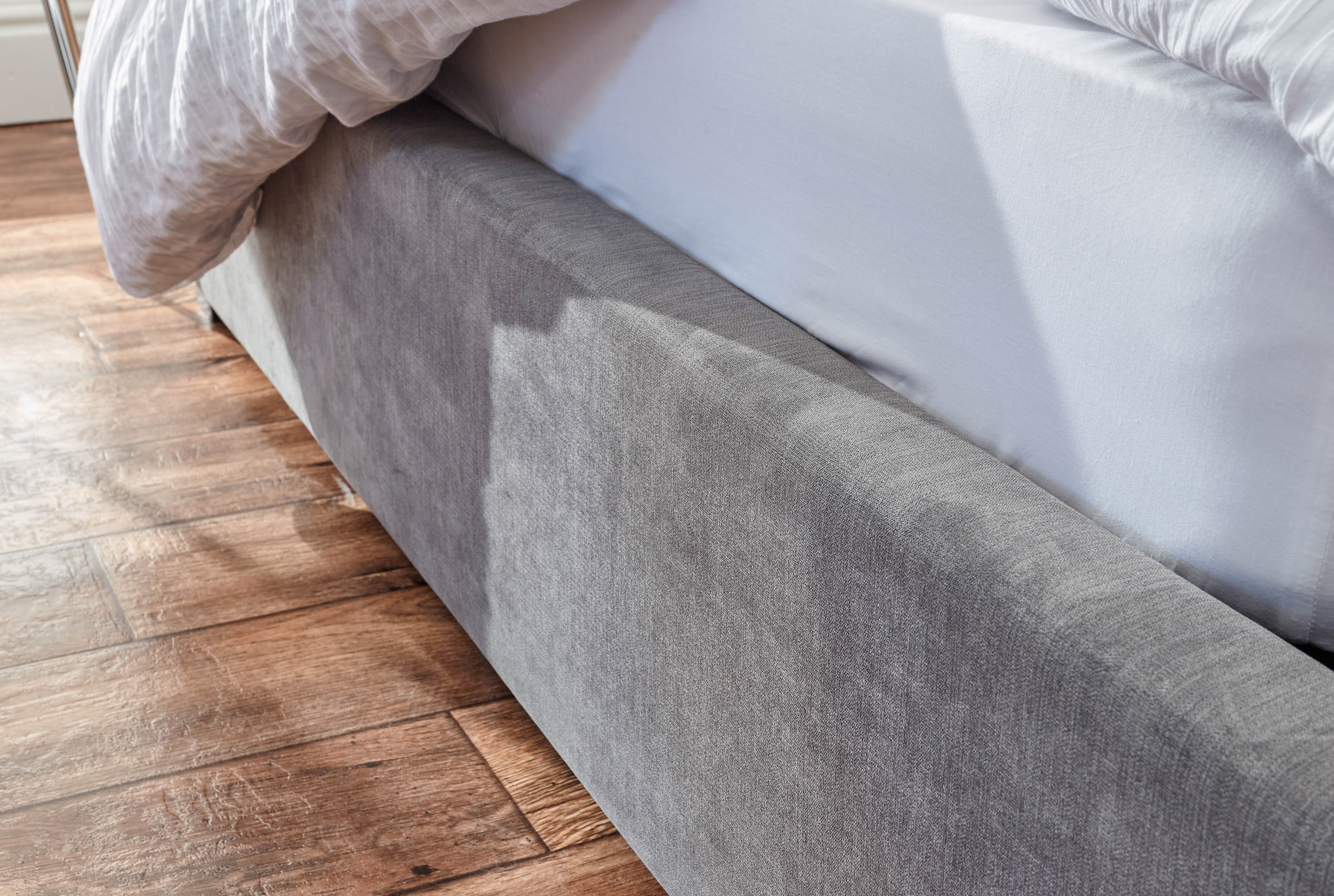 Dakota Ottoman Bed With Solid Base Grace Pewter