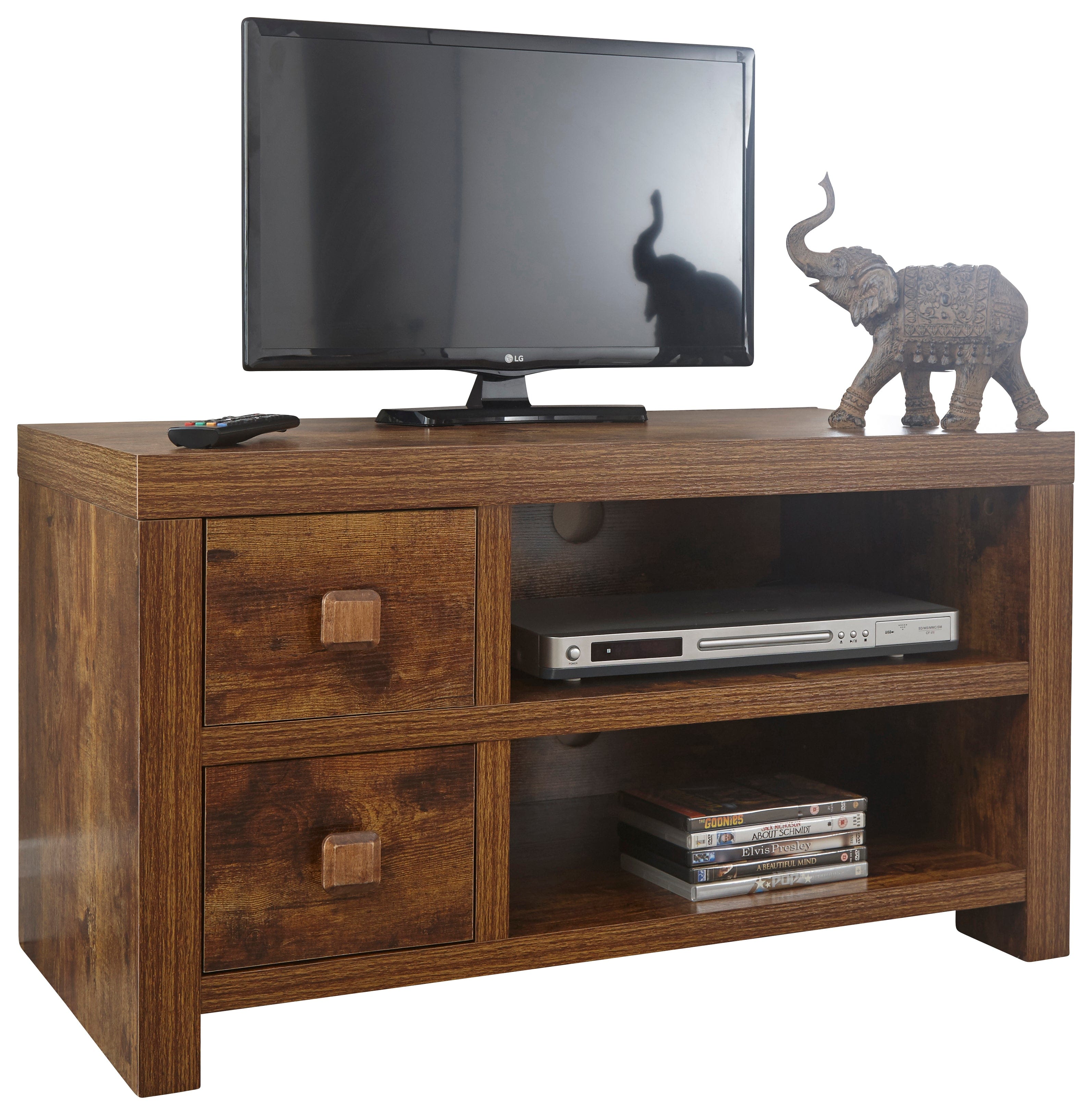 GFW TV Unit Jakarta 2 Drawer TV Unit Mango Bed Kings