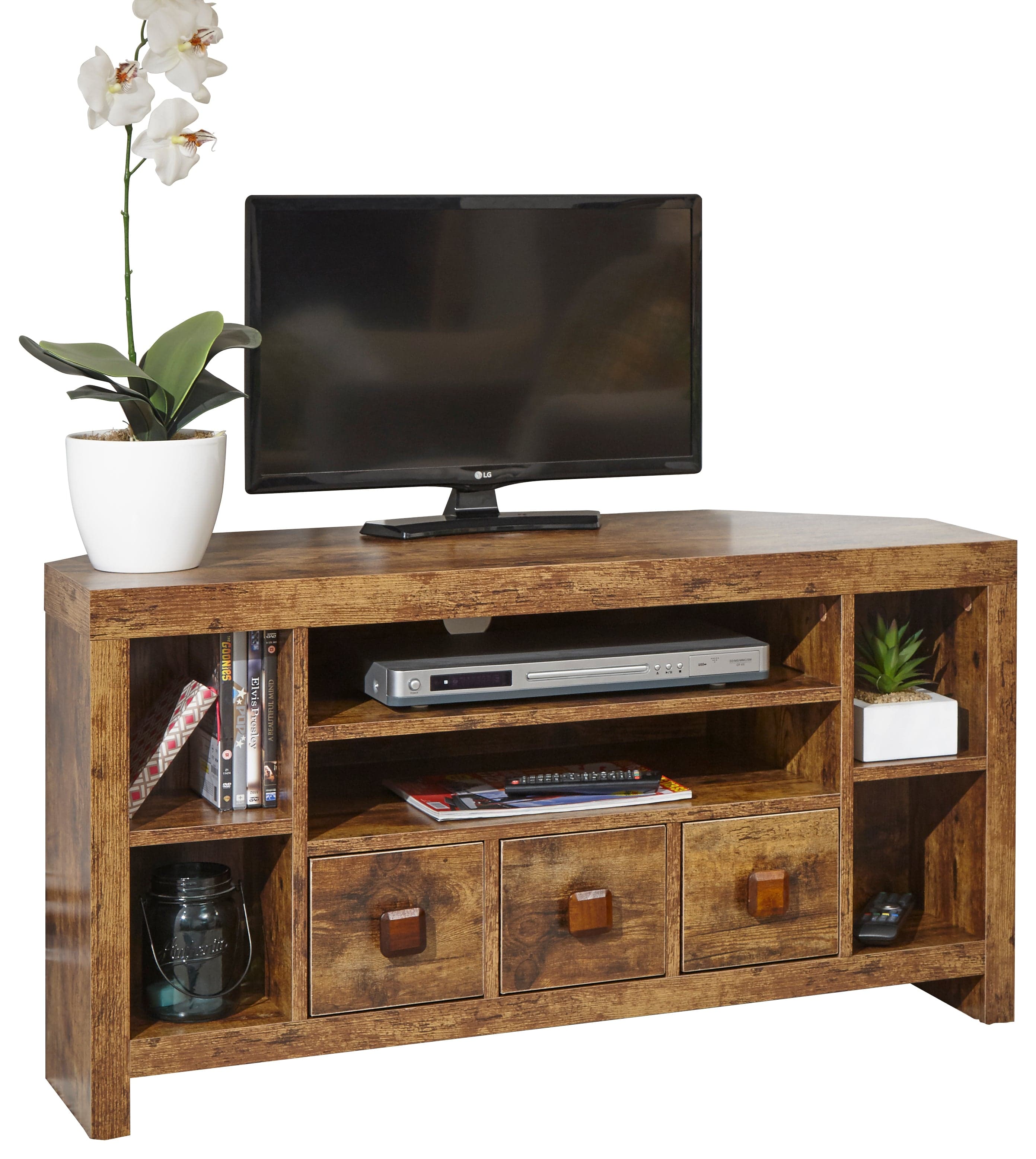 GFW TV Unit Jakarta Corner TV Unit Mango Bed Kings