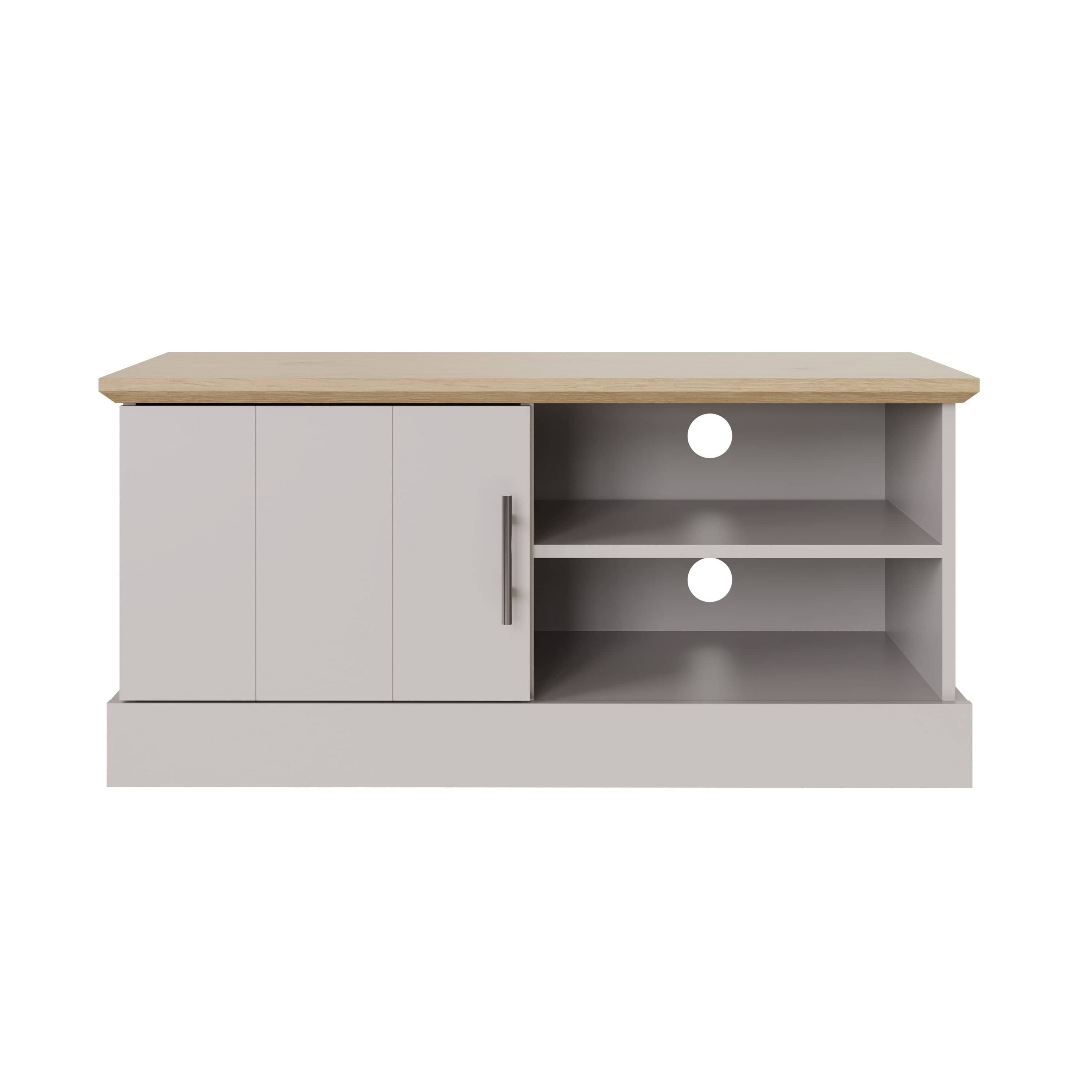 GFW TV Unit Kendal Small TV Unit Grey Bed Kings