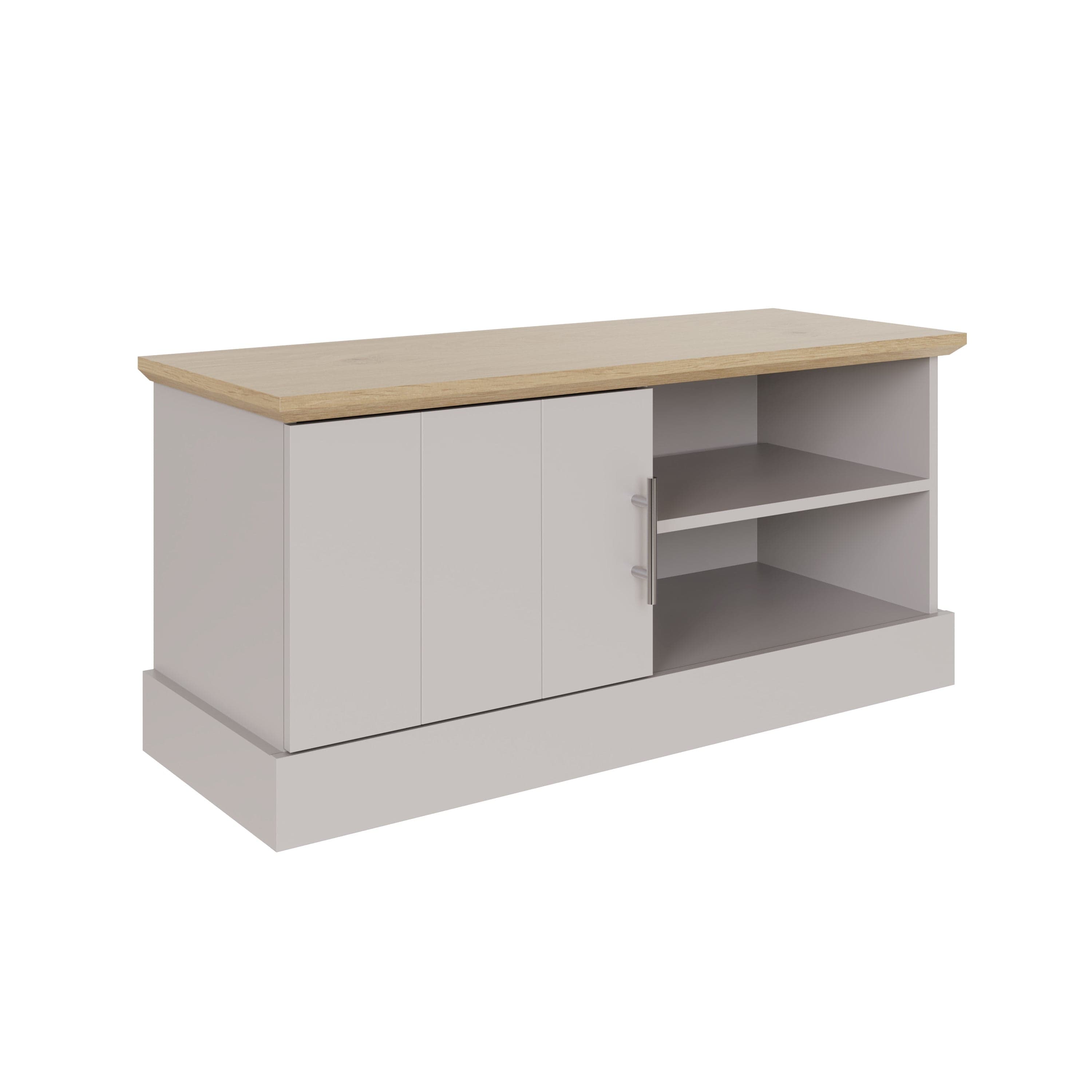 GFW TV Unit Kendal Small TV Unit Grey Bed Kings