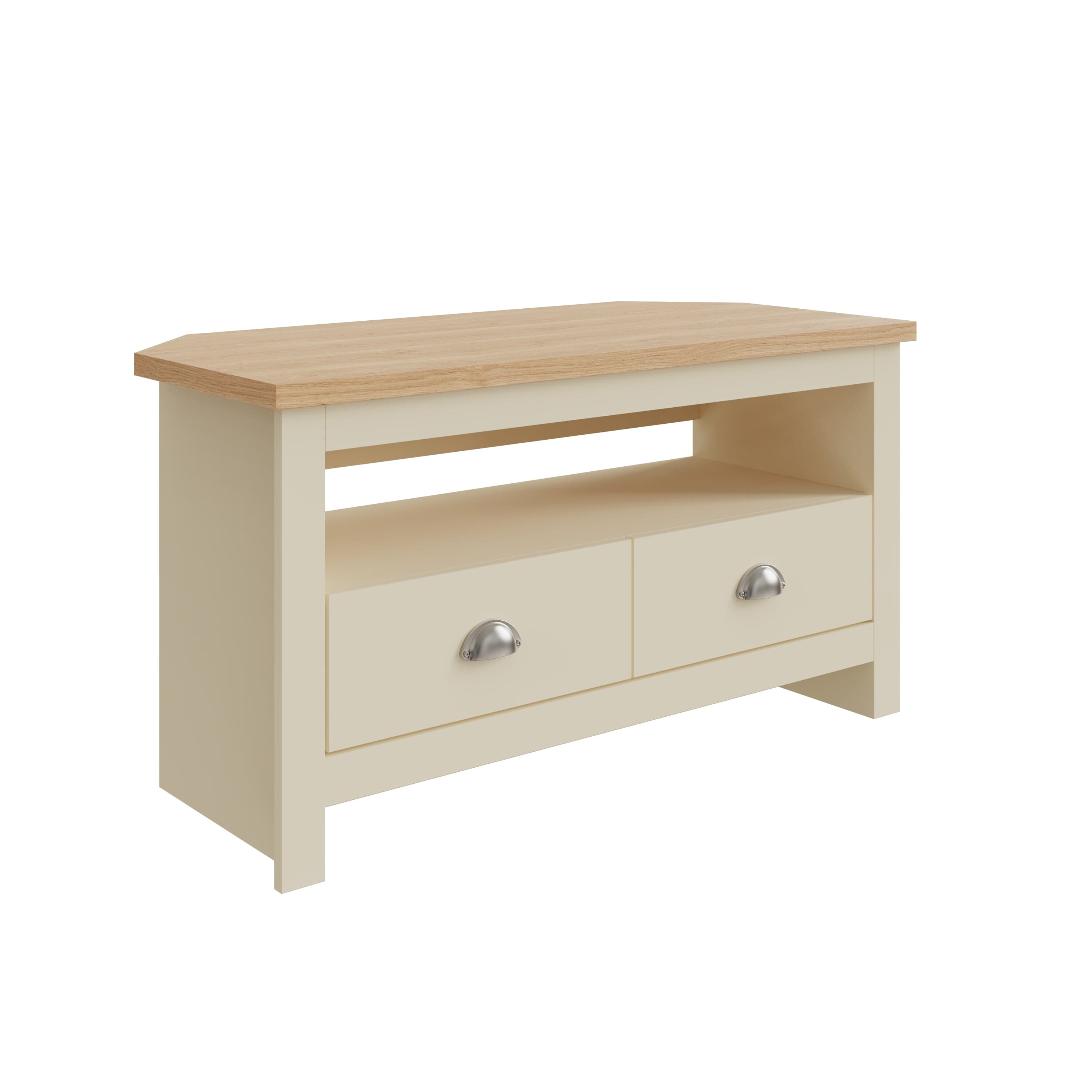 GFW TV Unit Lancaster Corner TV Unit Cream Bed Kings