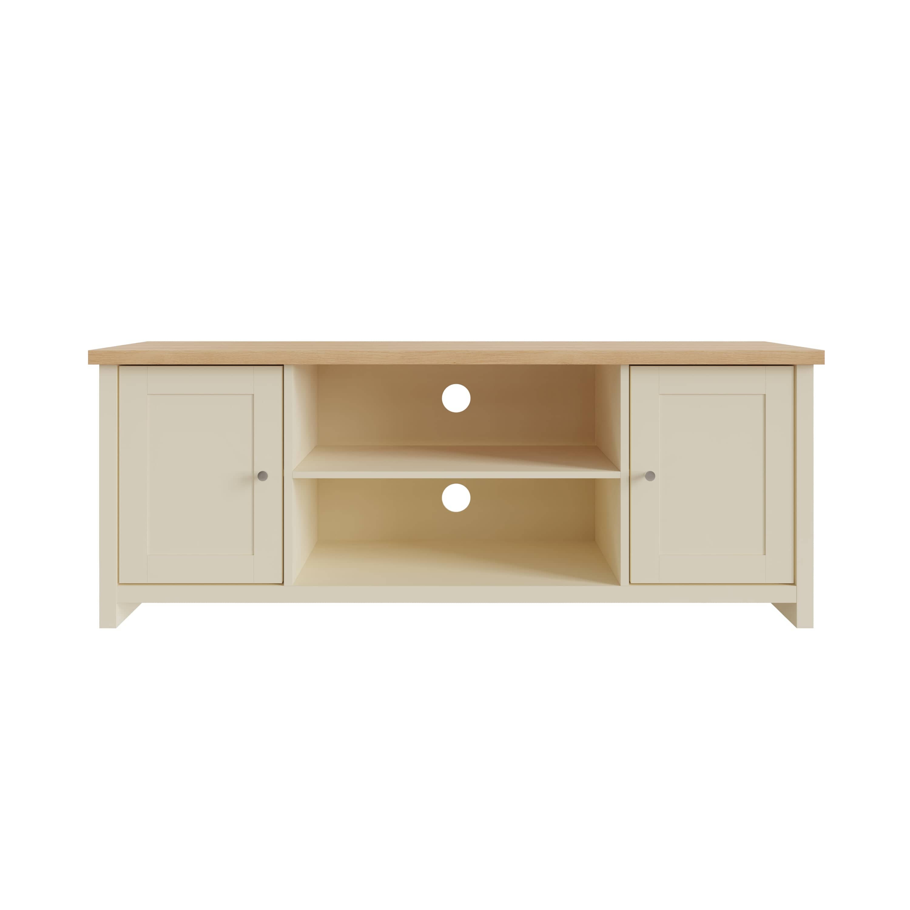 GFW TV Unit Lancaster Large TV Cabinet Cream Bed Kings