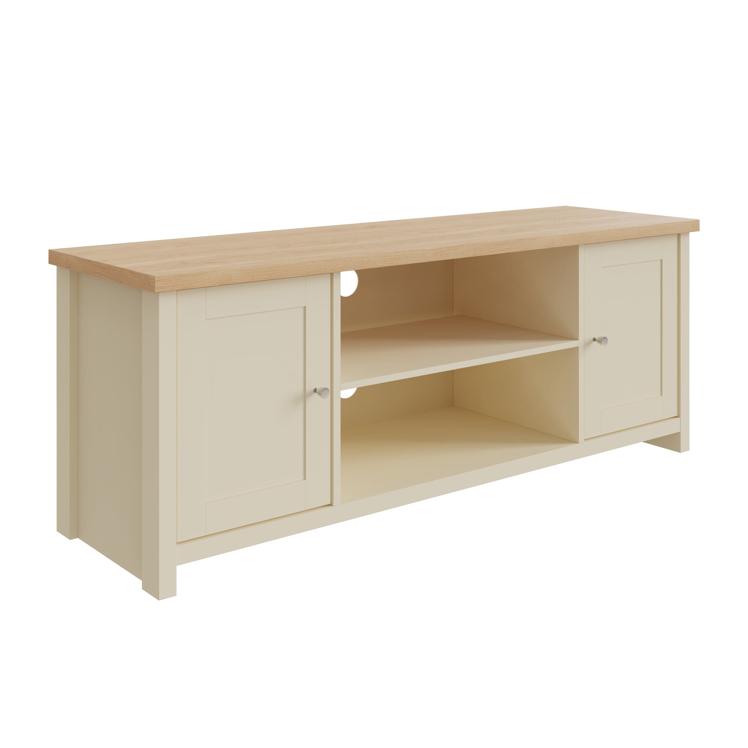 GFW TV Unit Lancaster Large TV Cabinet Cream Bed Kings