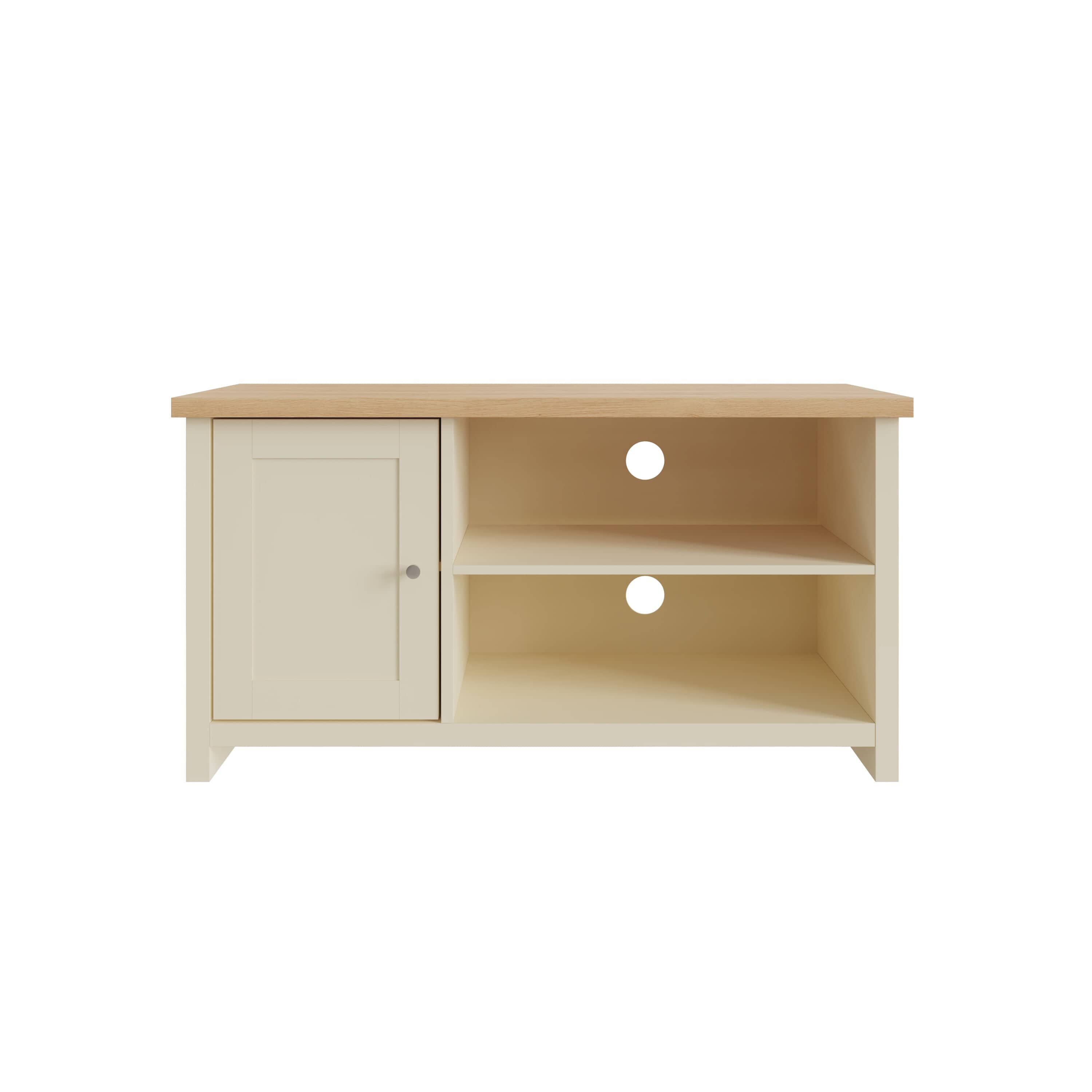 GFW TV Unit Lancaster Small TV Cabinet Cream Bed Kings