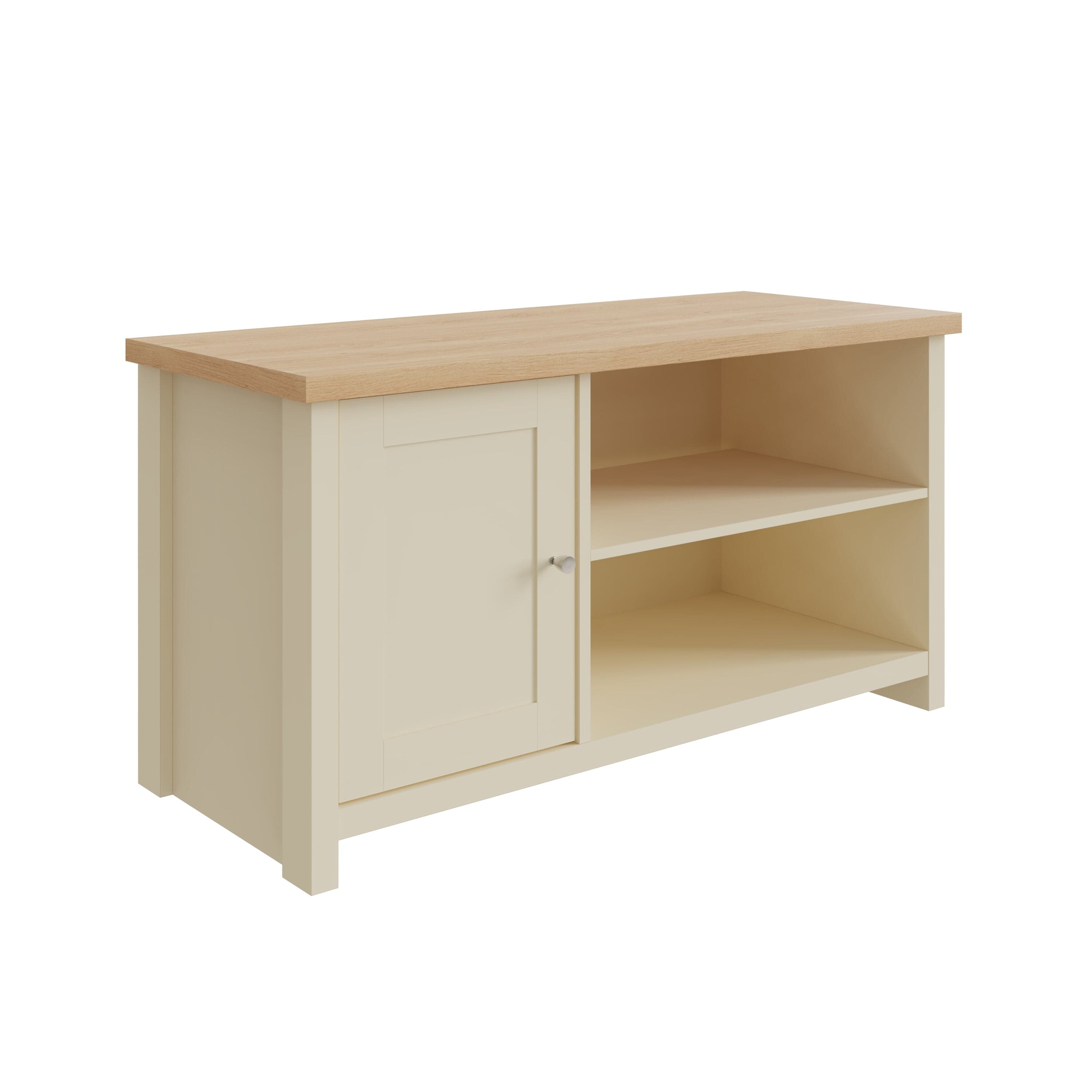 GFW TV Unit Lancaster Small TV Cabinet Cream Bed Kings