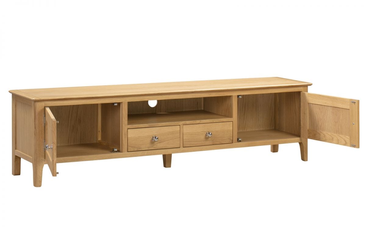 Julian Bowen TV Unit Cotswold Widescreen TV Unit Bed Kings