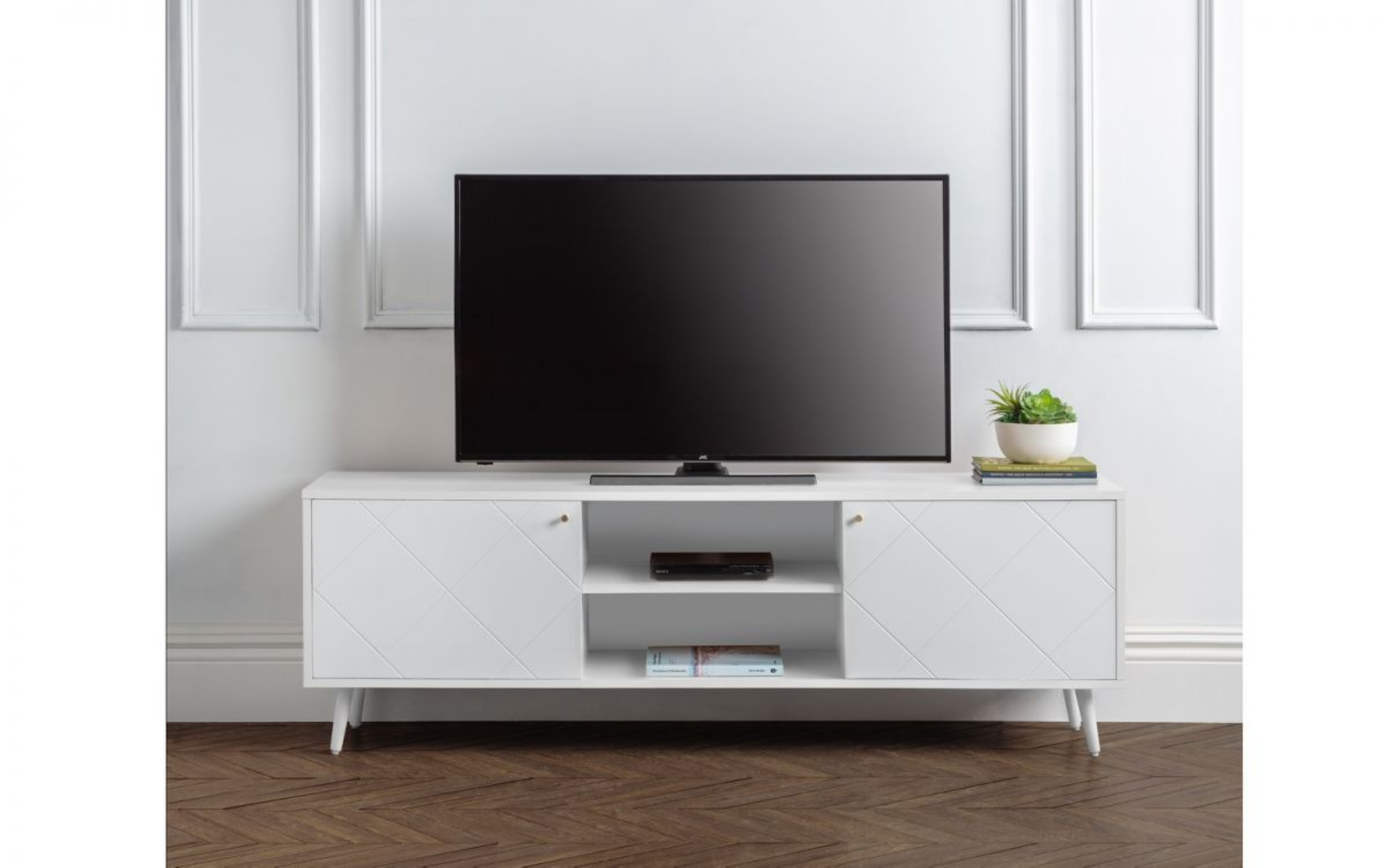 Julian Bowen TV Unit Moritz Tv Unit - White Bed Kings